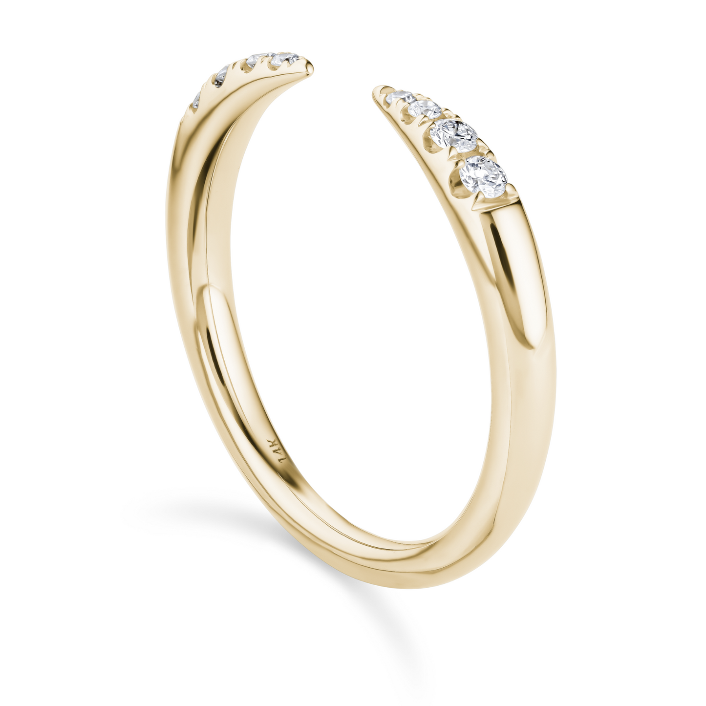 Open Diamond Stackable Band