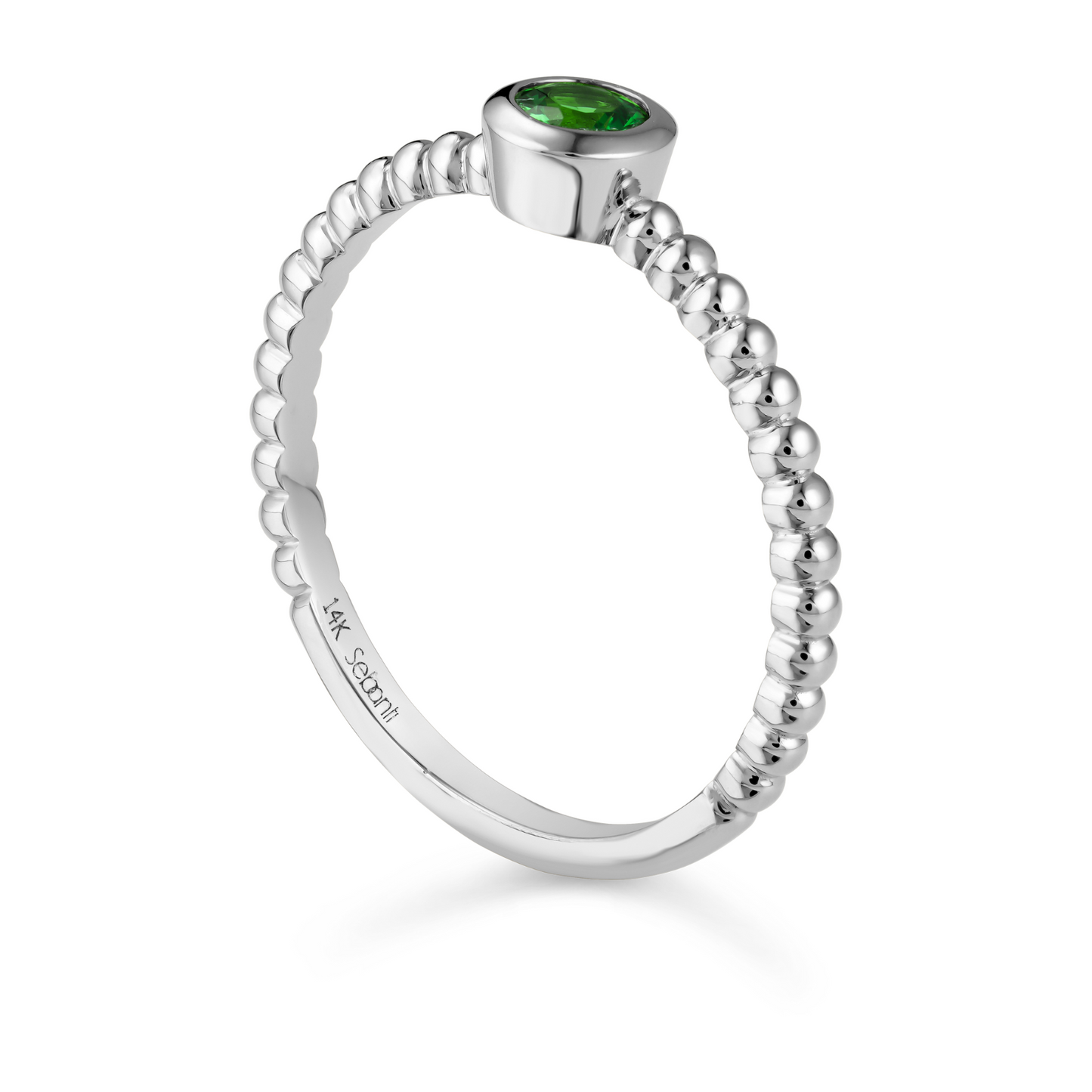 Tsavorite Stackable Ring