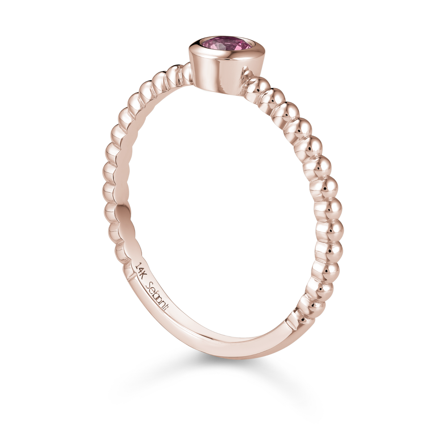 Pink Sapphire Stackable Ring