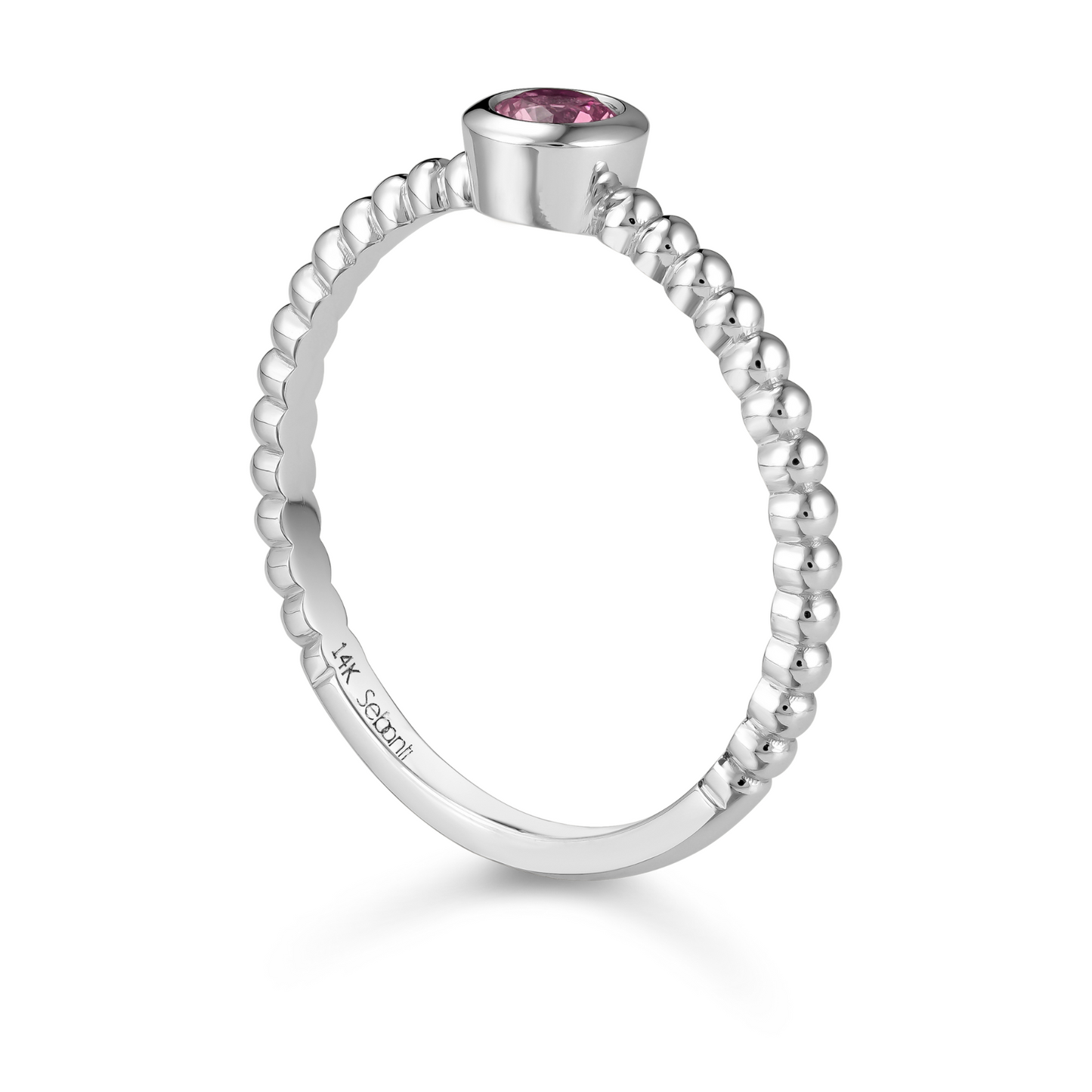 Pink Sapphire Stackable Ring