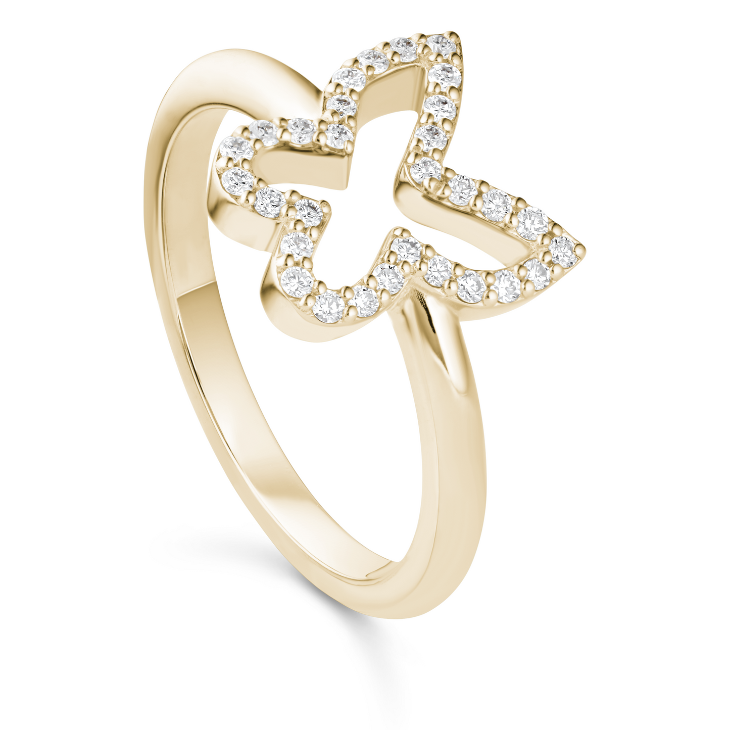 Butterfly Shape Diamond Ring