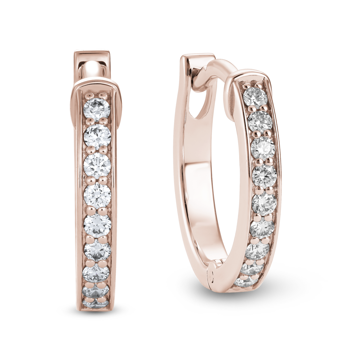 Diamond Hoop Earrings