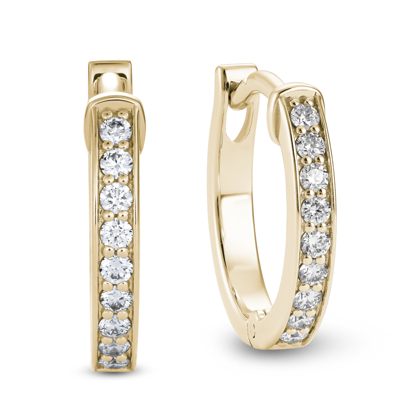 Diamond Hoop Earrings