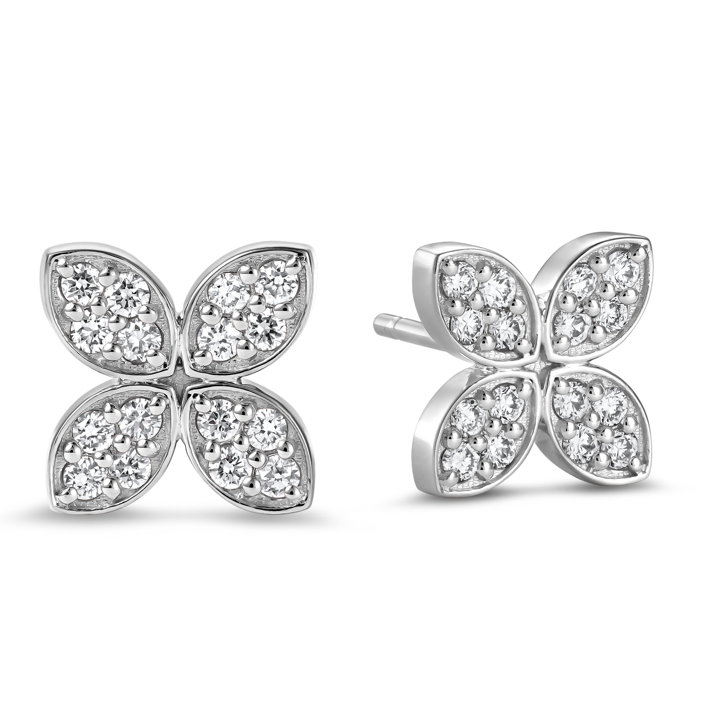 Flower Diamond Earrings