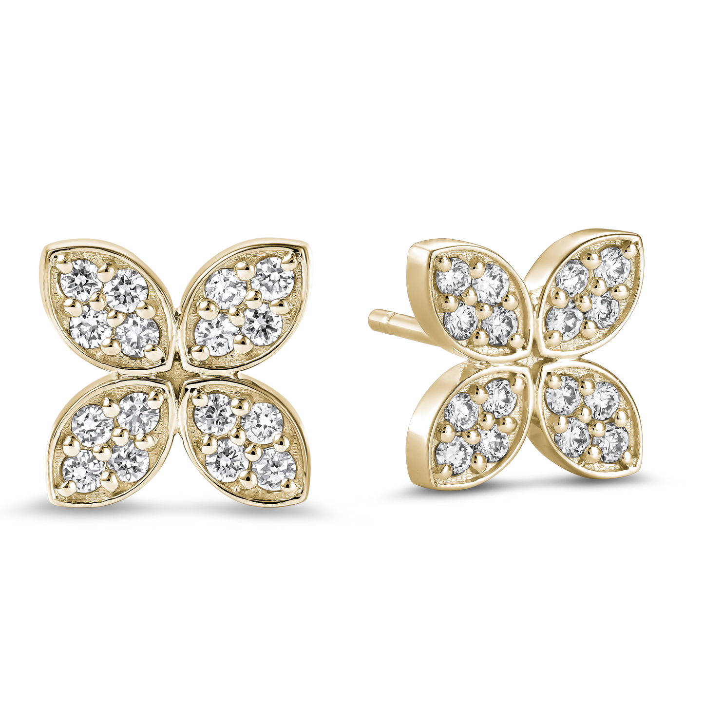 Flower Diamond Earrings