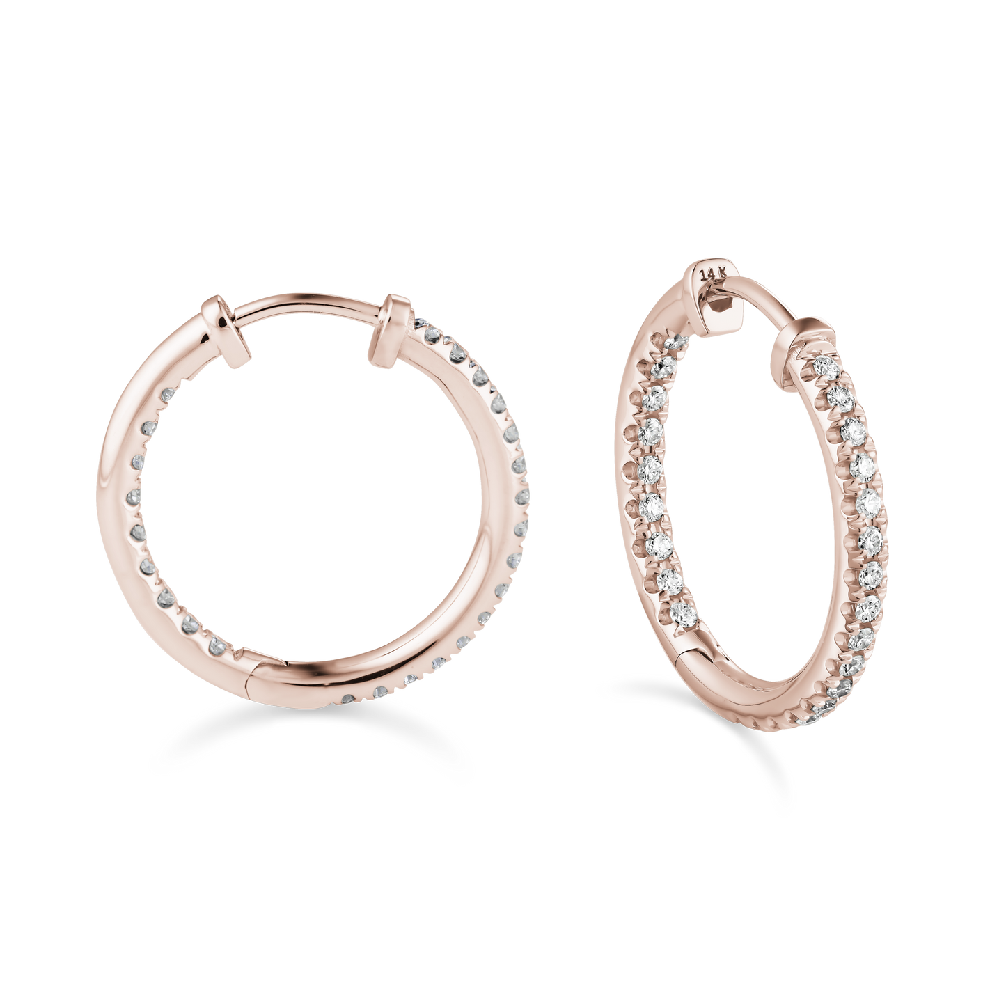 Diamond Hoop Earrings