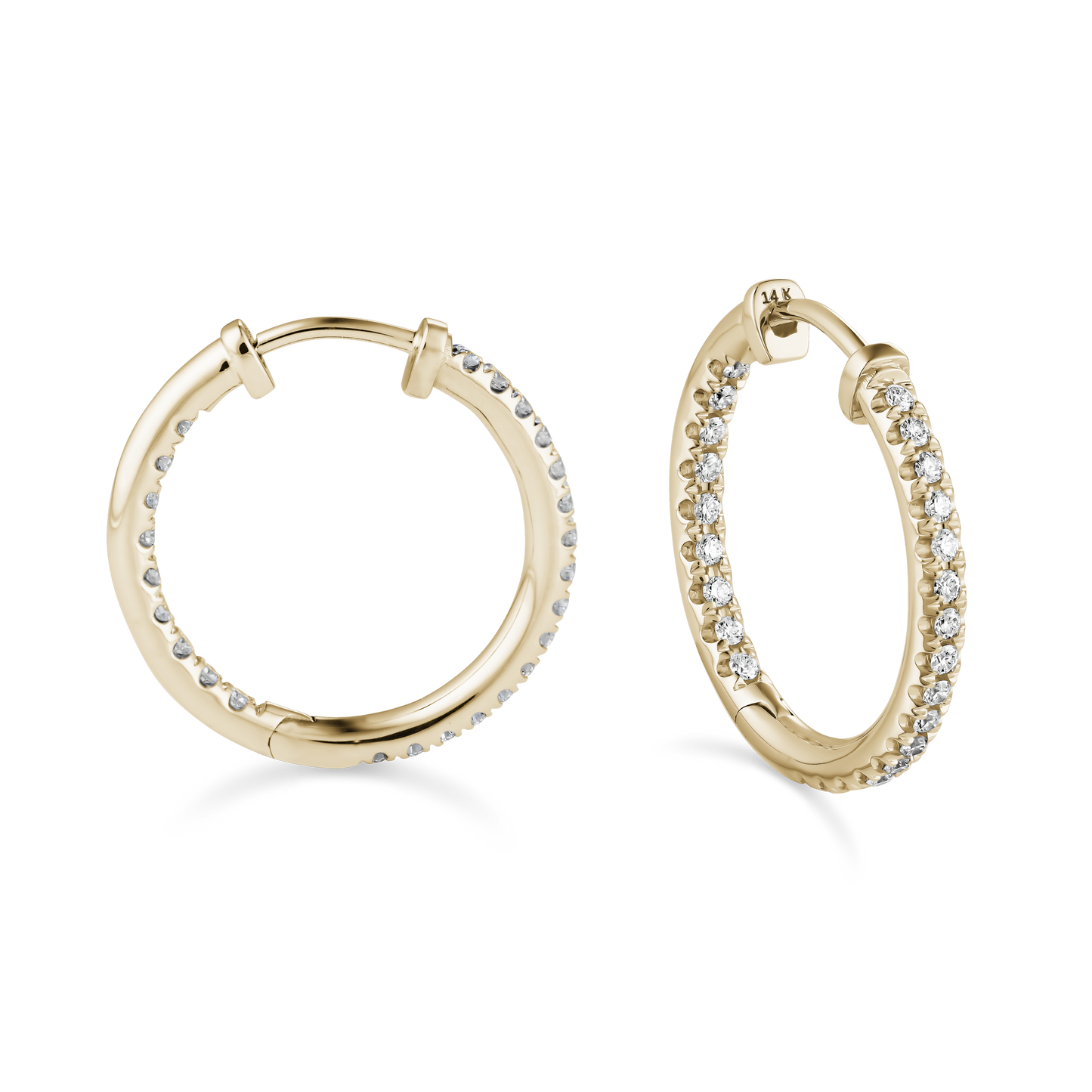 Diamond Hoop Earrings