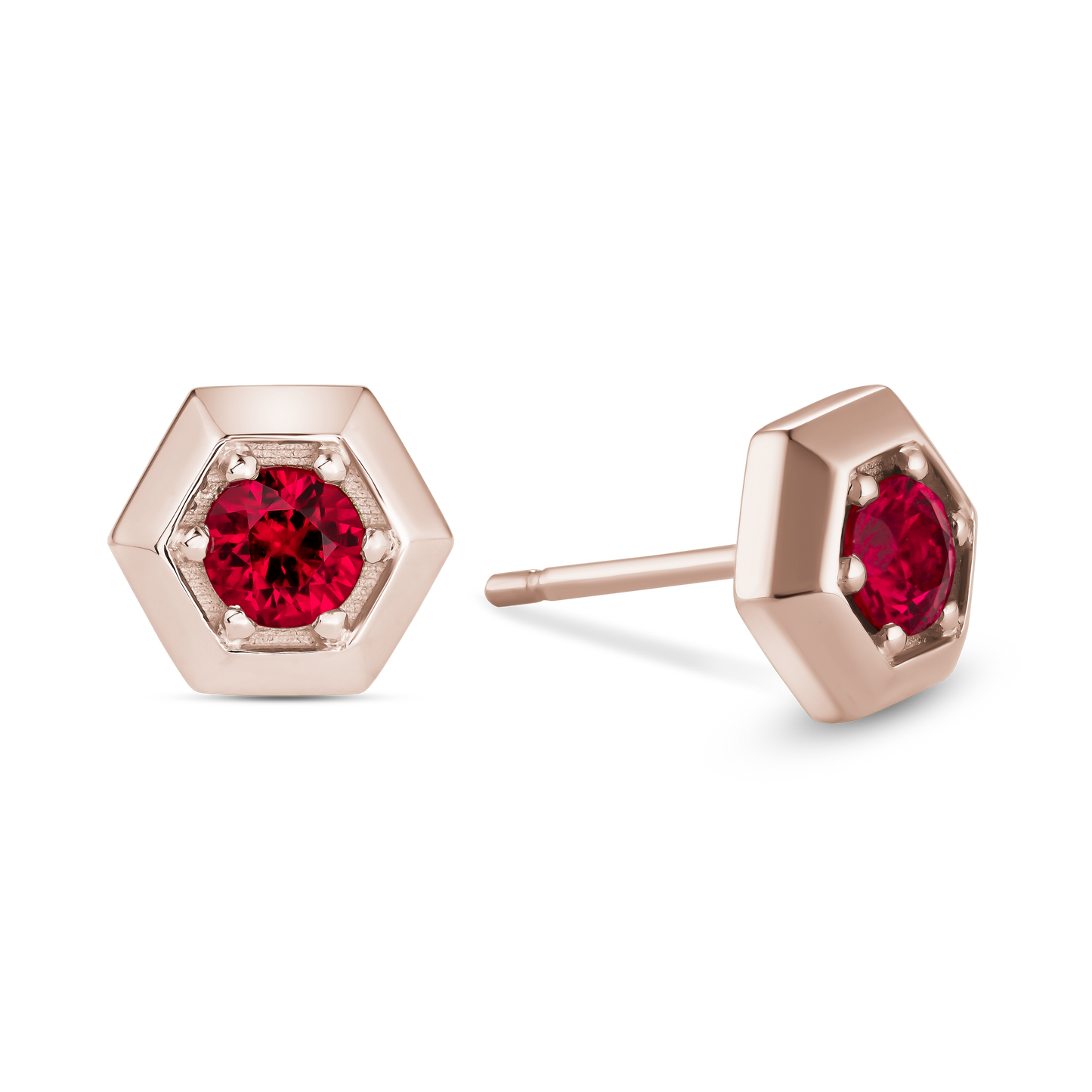 Fire Honey Stud Earrings