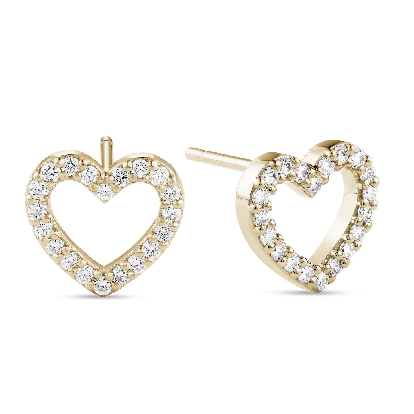 Heart Shape Diamond Earrings