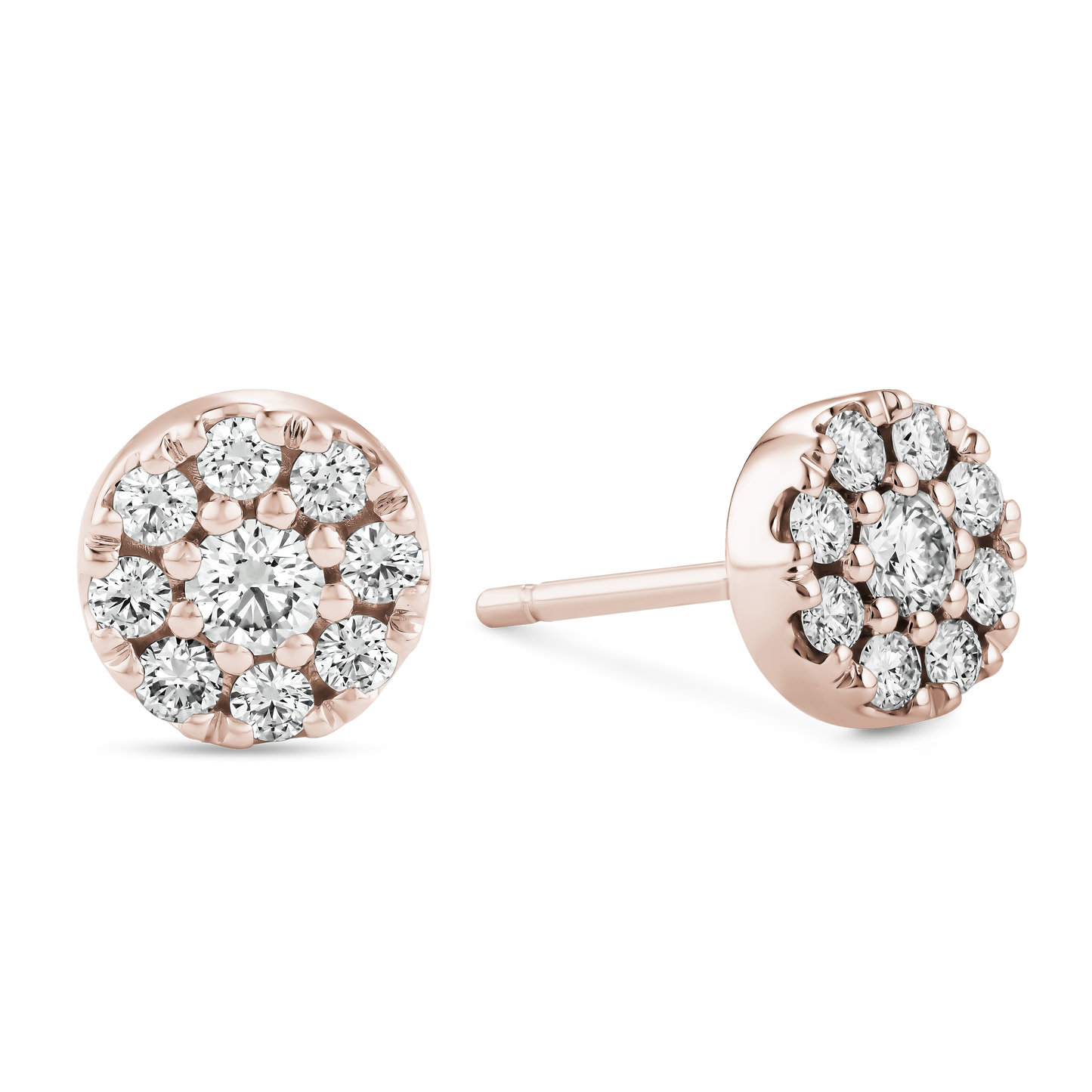 Round Pavé Earrings