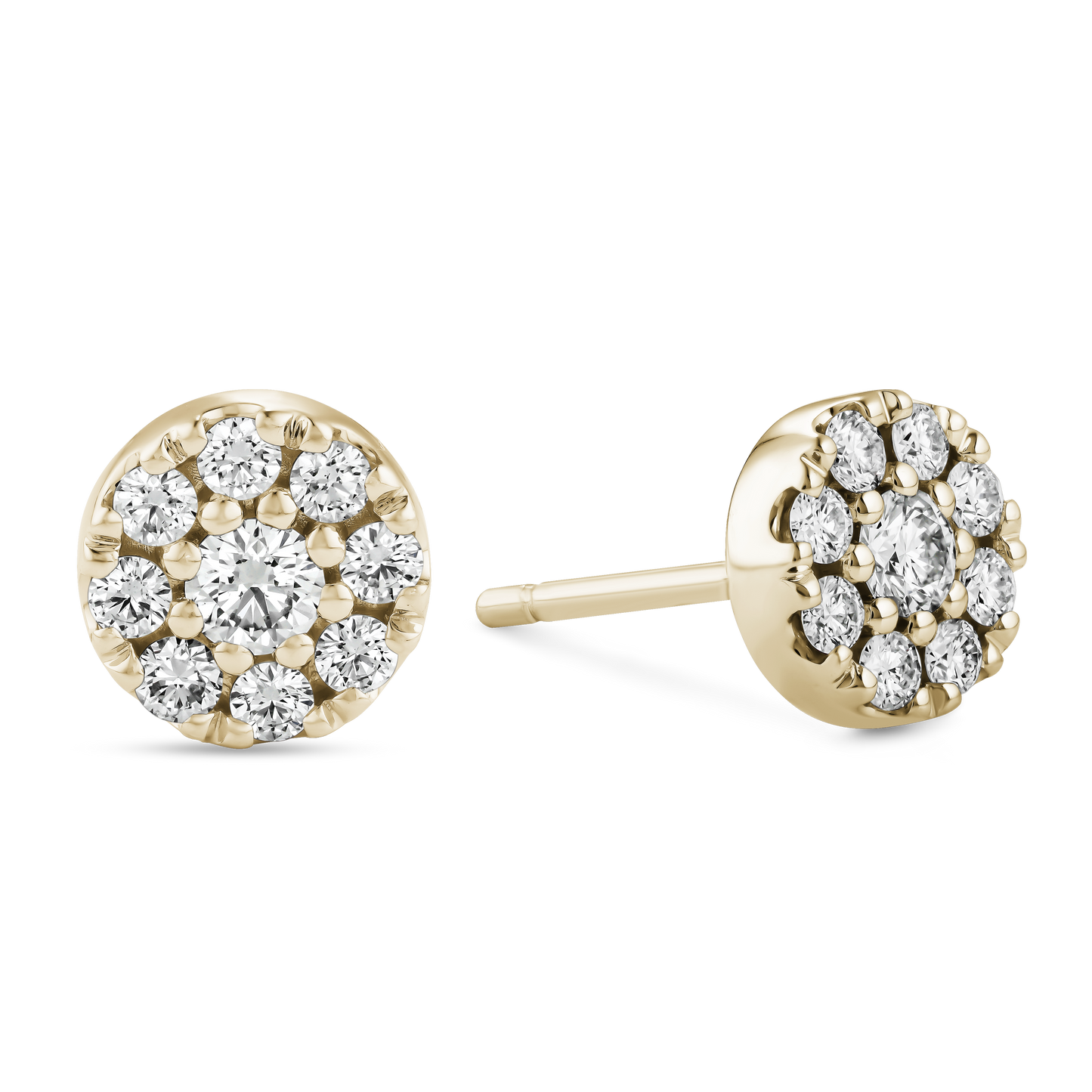 Round Pavé Earrings