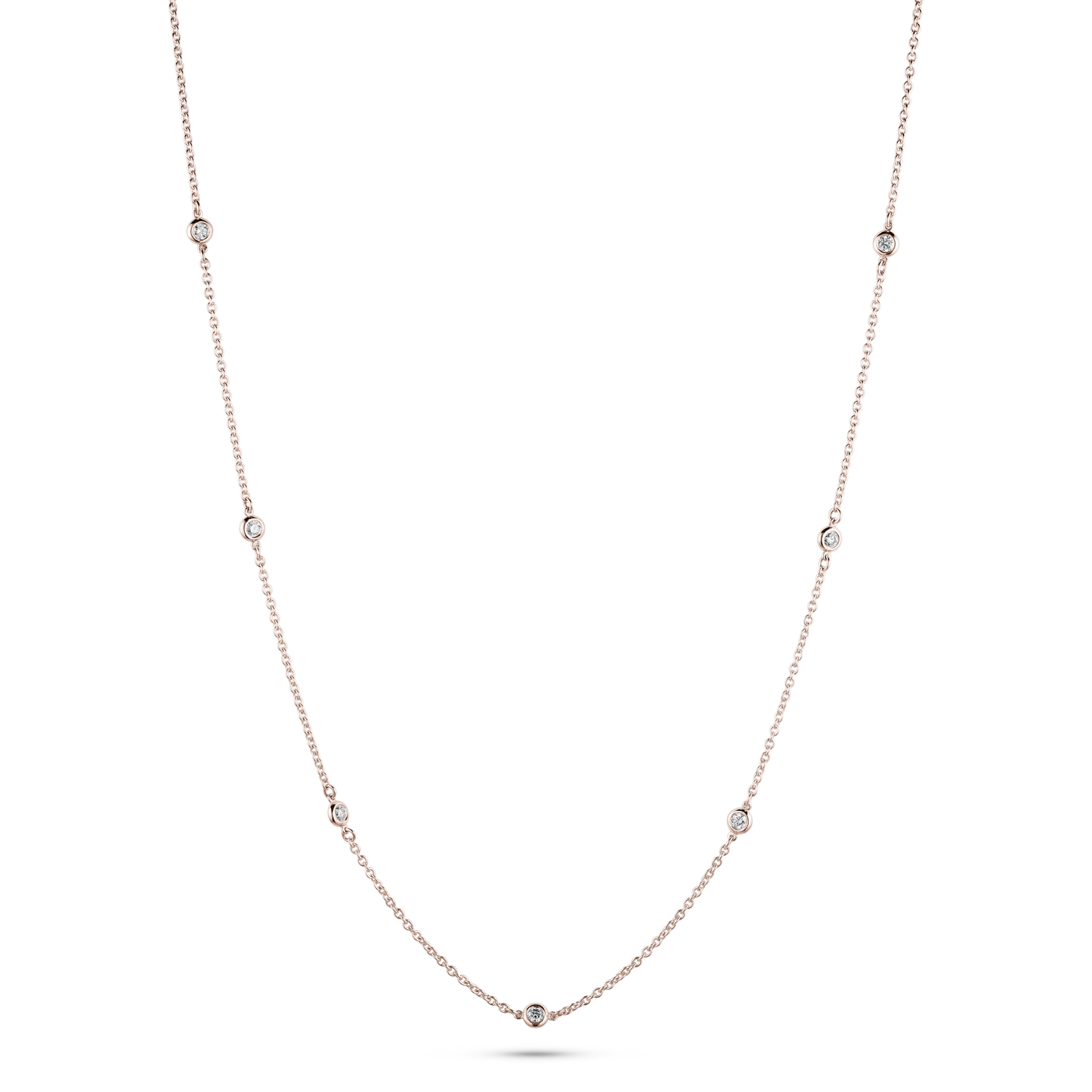Seven Diamond by the Yard Necklace