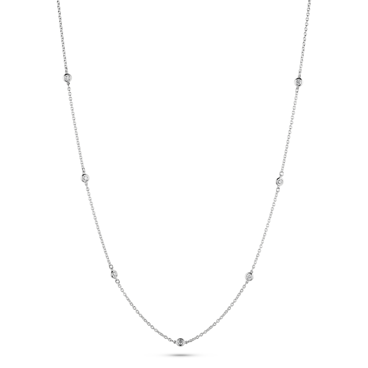 Seven Diamond by the Yard Necklace