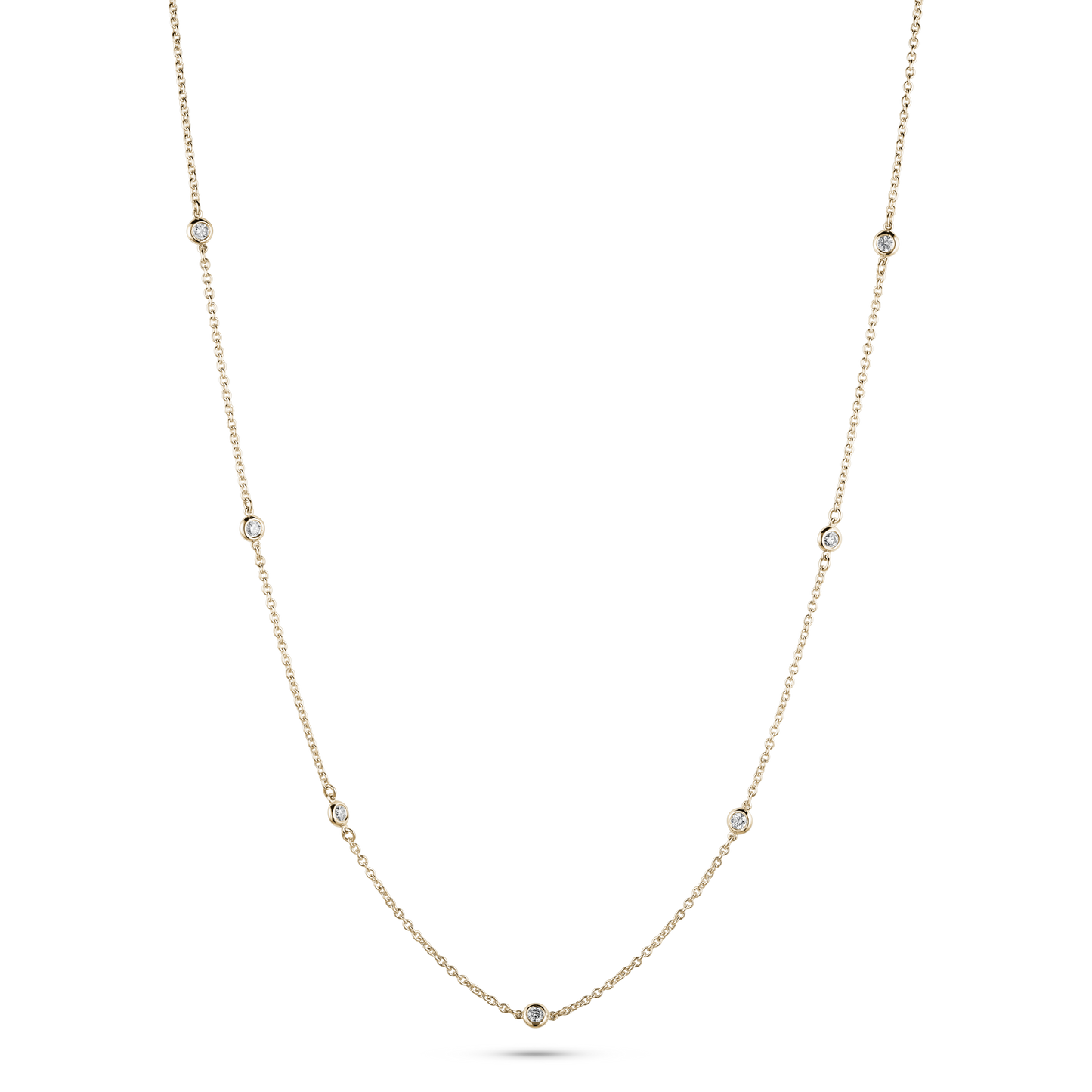 Seven Diamond by the Yard Necklace