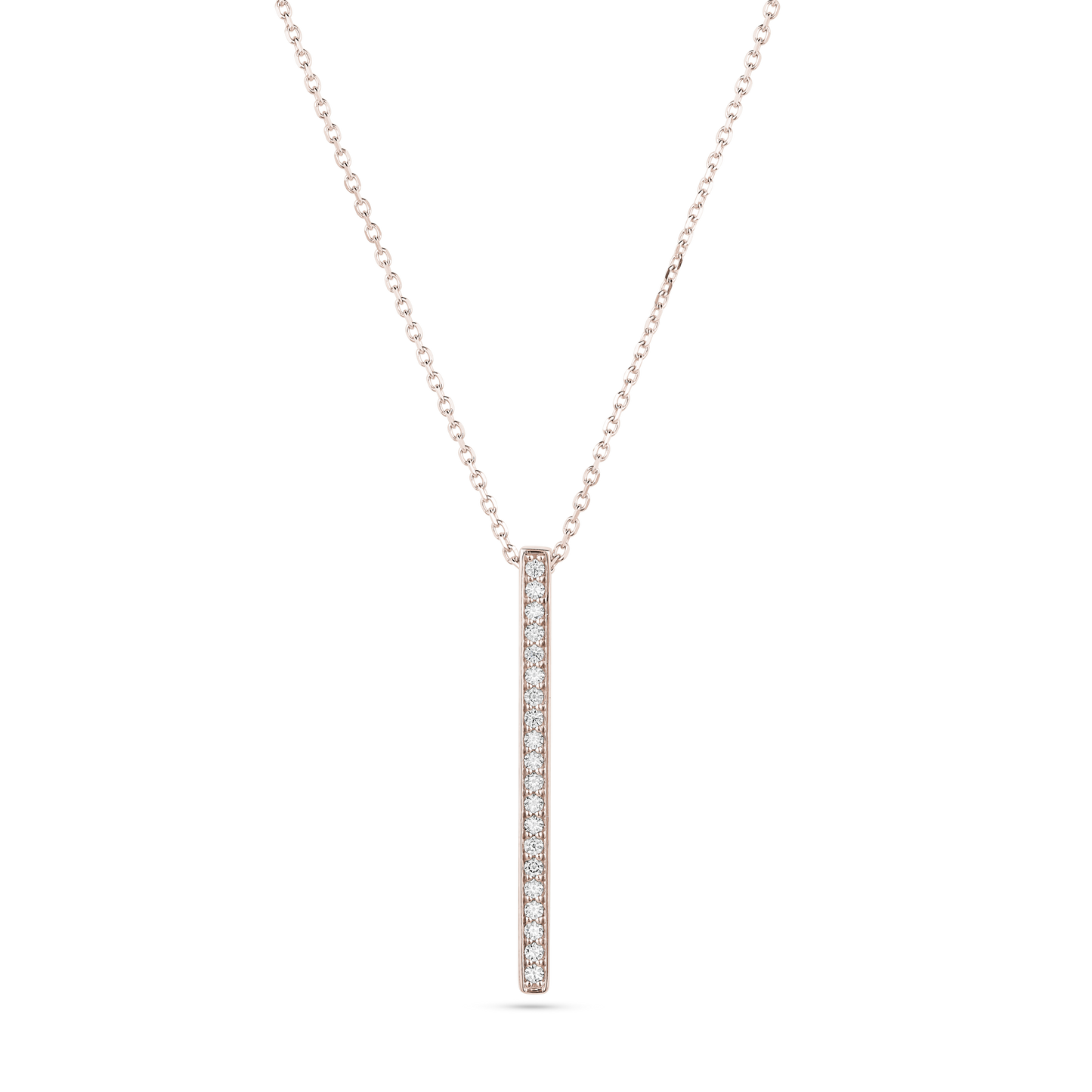 Diamond Vertical Bar Necklace