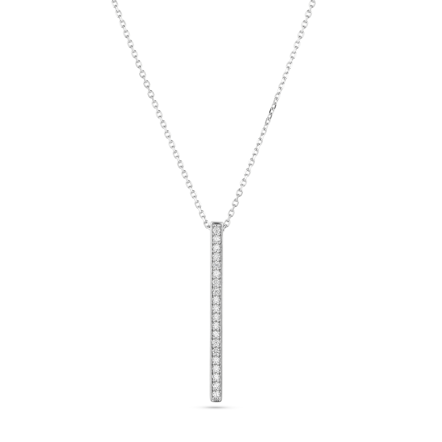 Diamond Vertical Bar Necklace