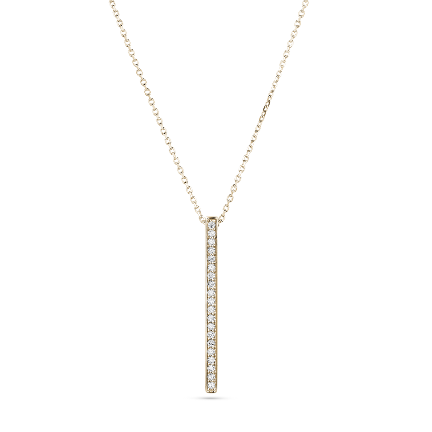 Diamond Vertical Bar Necklace