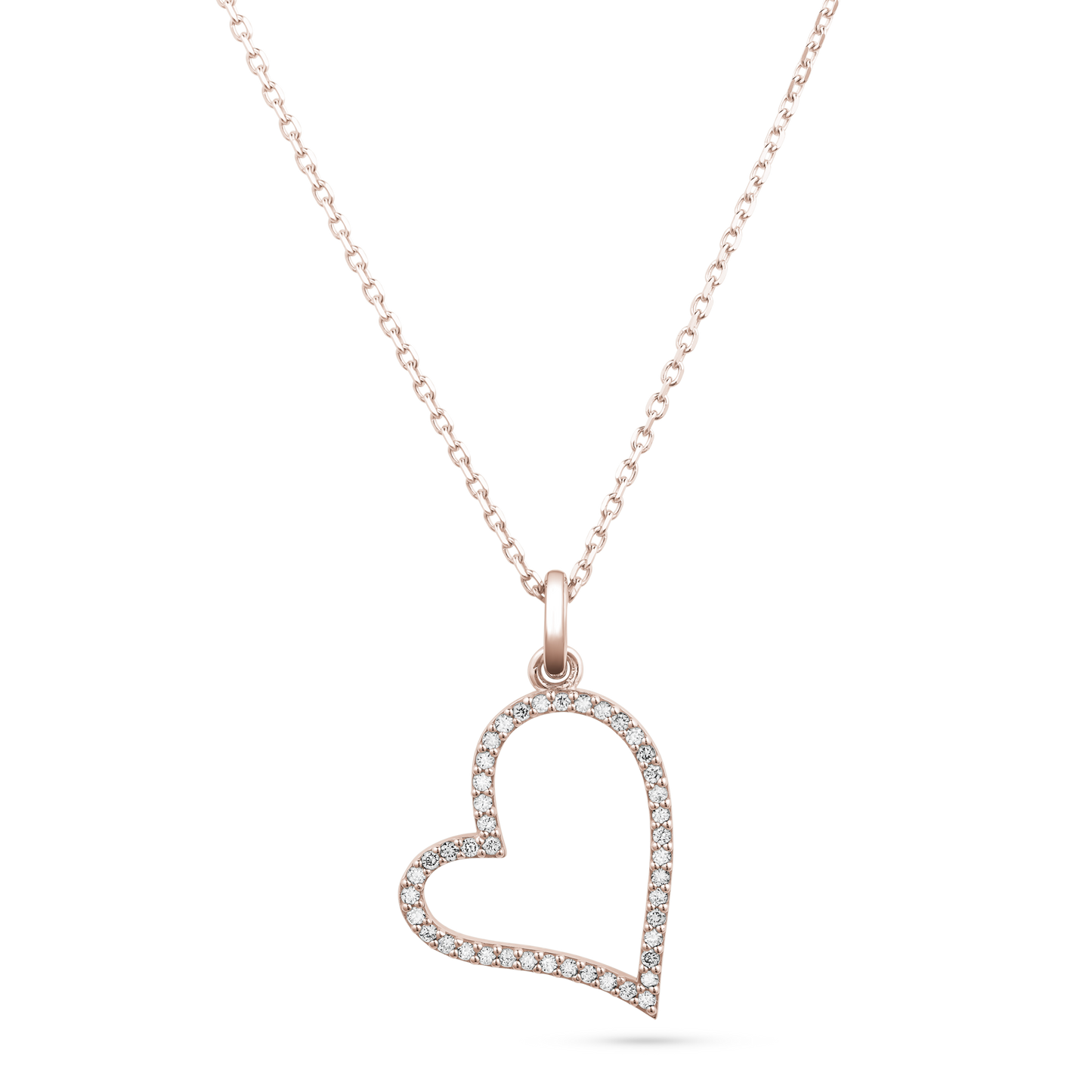 Heart Shape Diamond Pendant