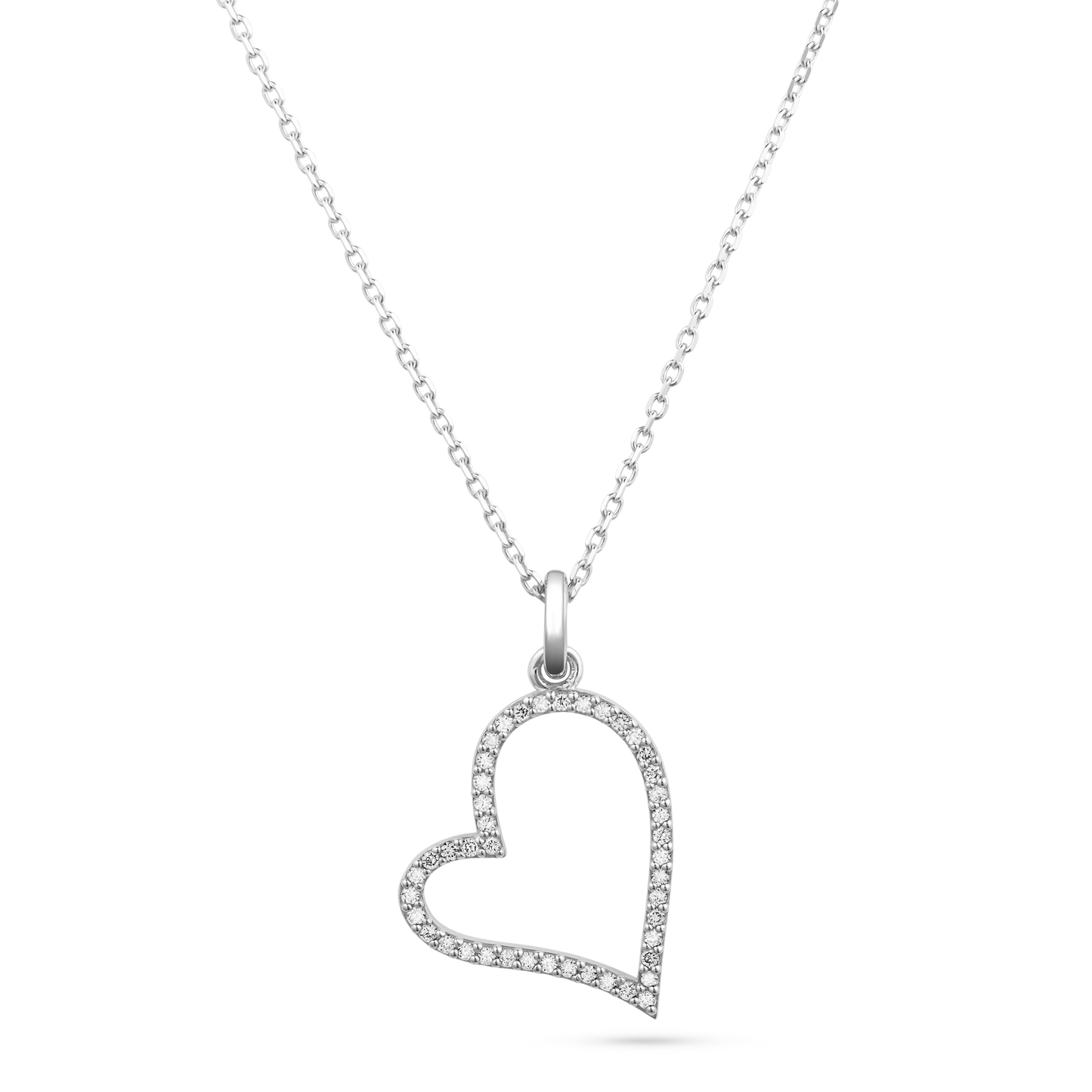 Heart Shape Diamond Pendant