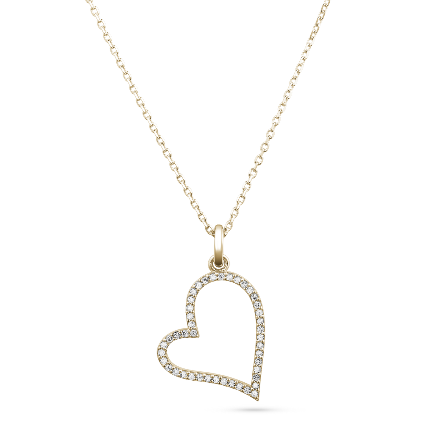 Heart Shape Diamond Pendant