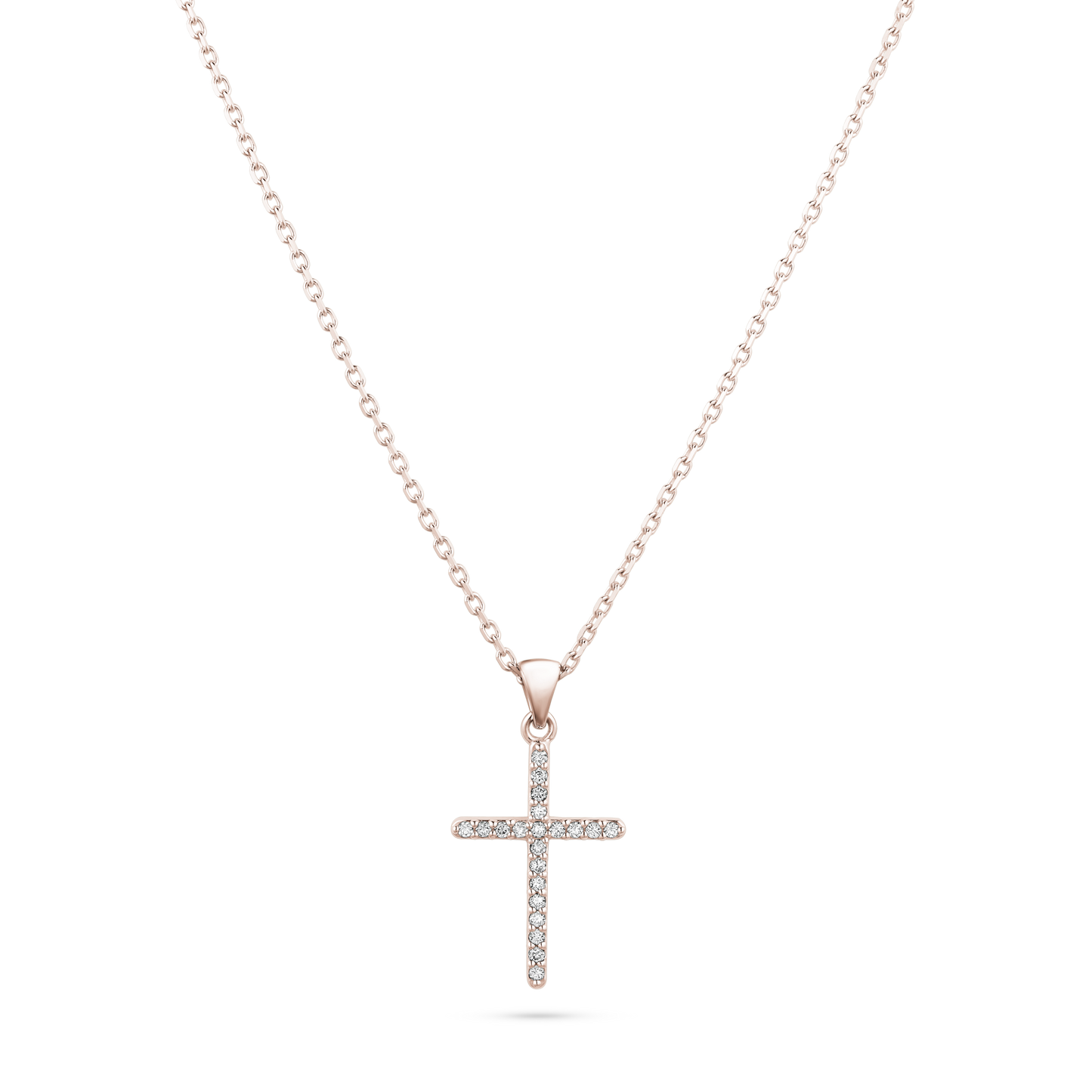 Diamond Pavé Cross Necklace