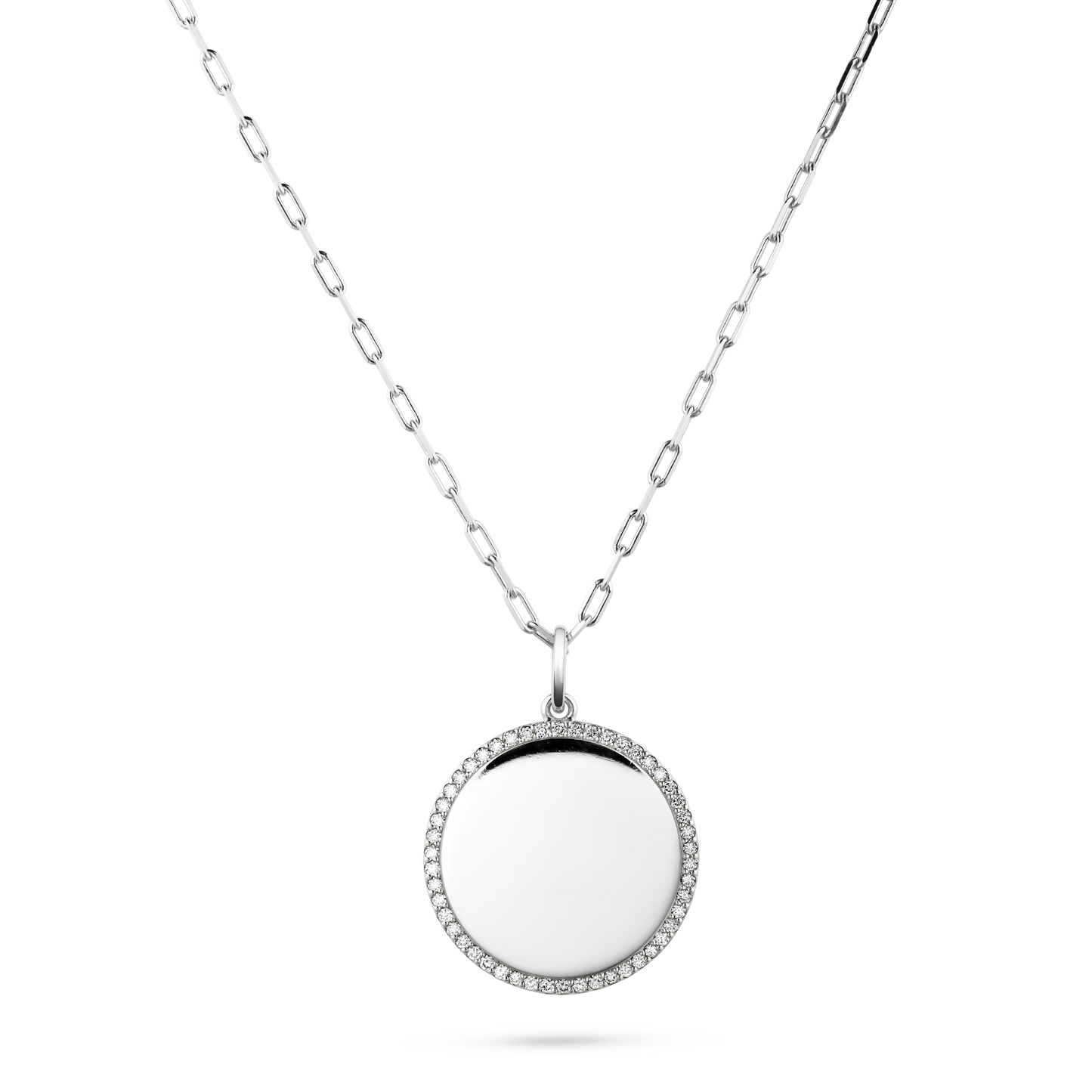 Diamond Medallion Personalized Pendant