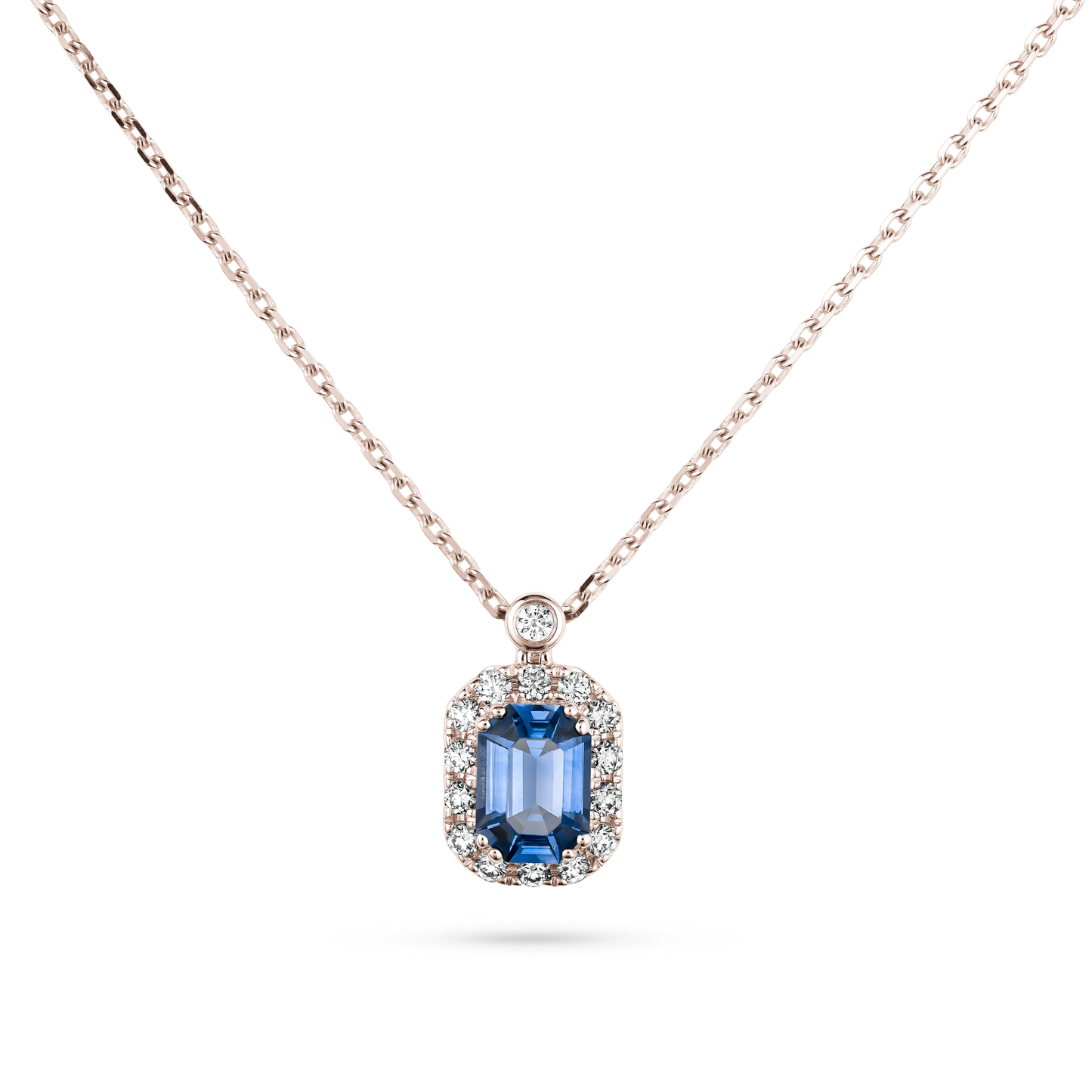 Blue Sapphire Pendant Necklace