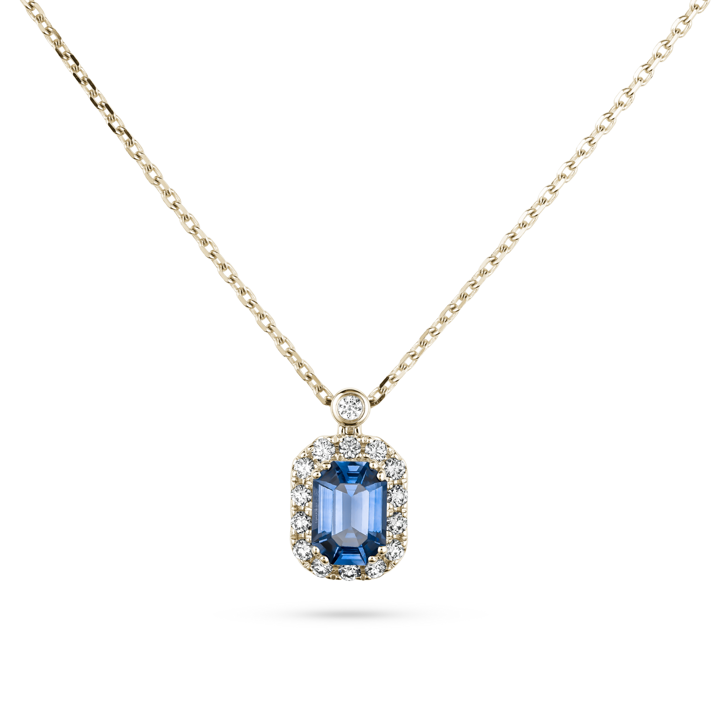 Blue Sapphire Pendant Necklace