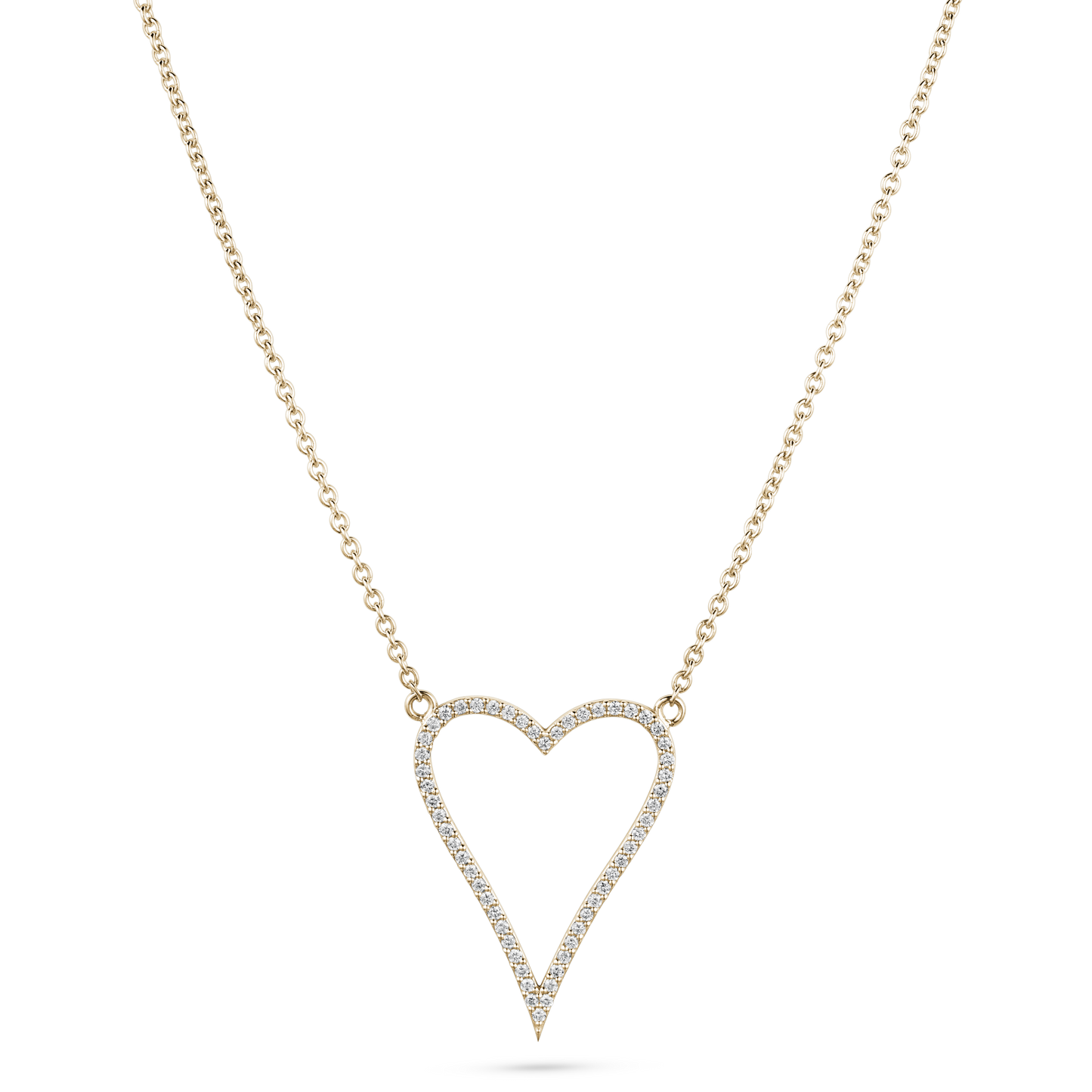Heart Shape Diamond Pendant Necklace
