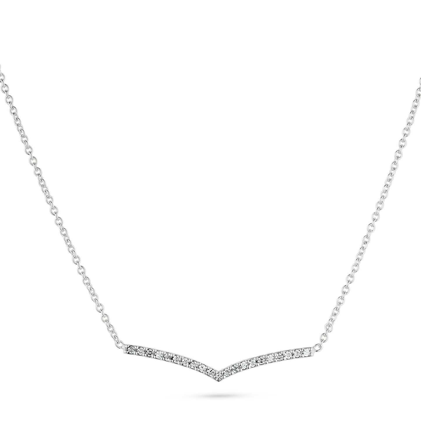Chevron Diamond Necklace
