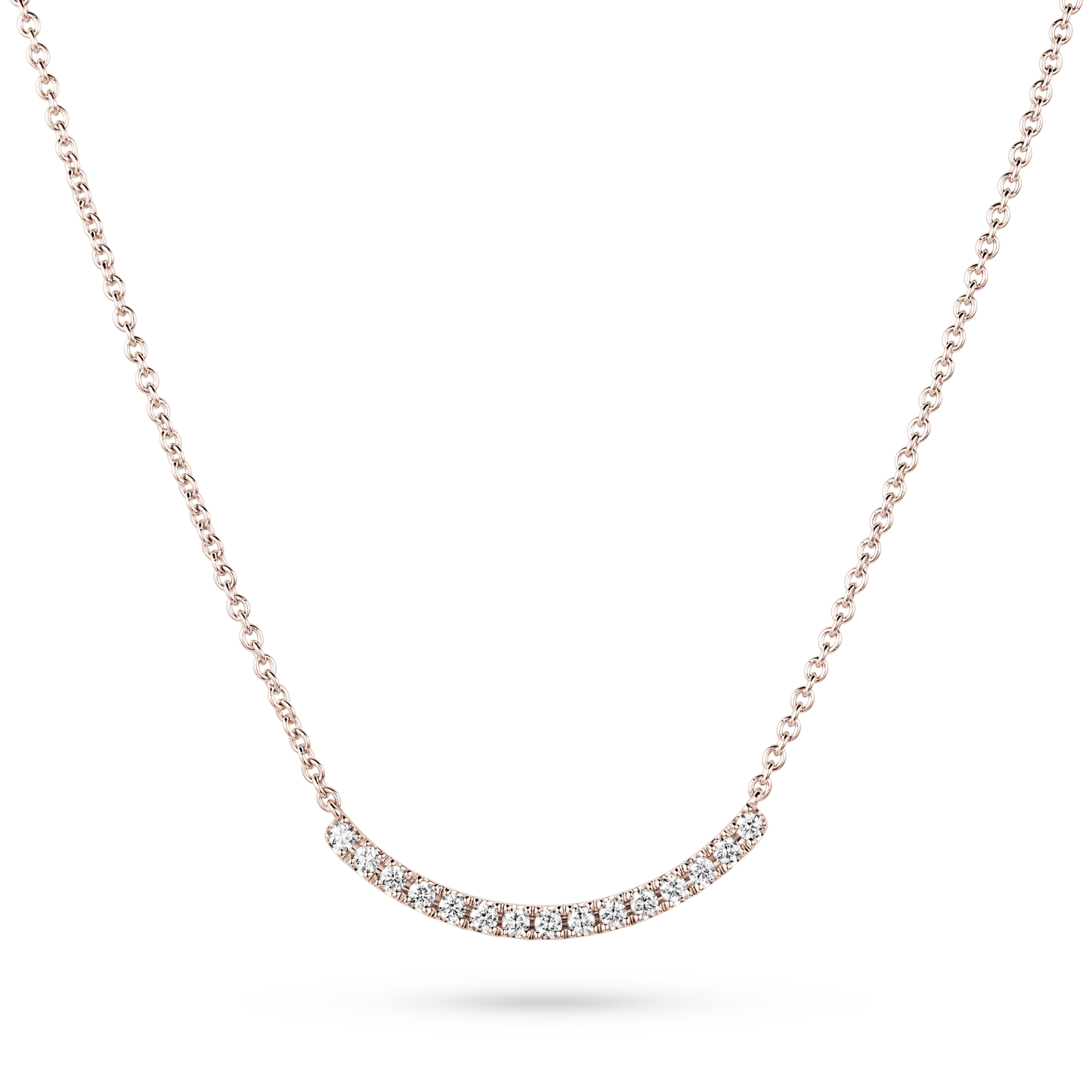 Diamond Curved Bar Necklace