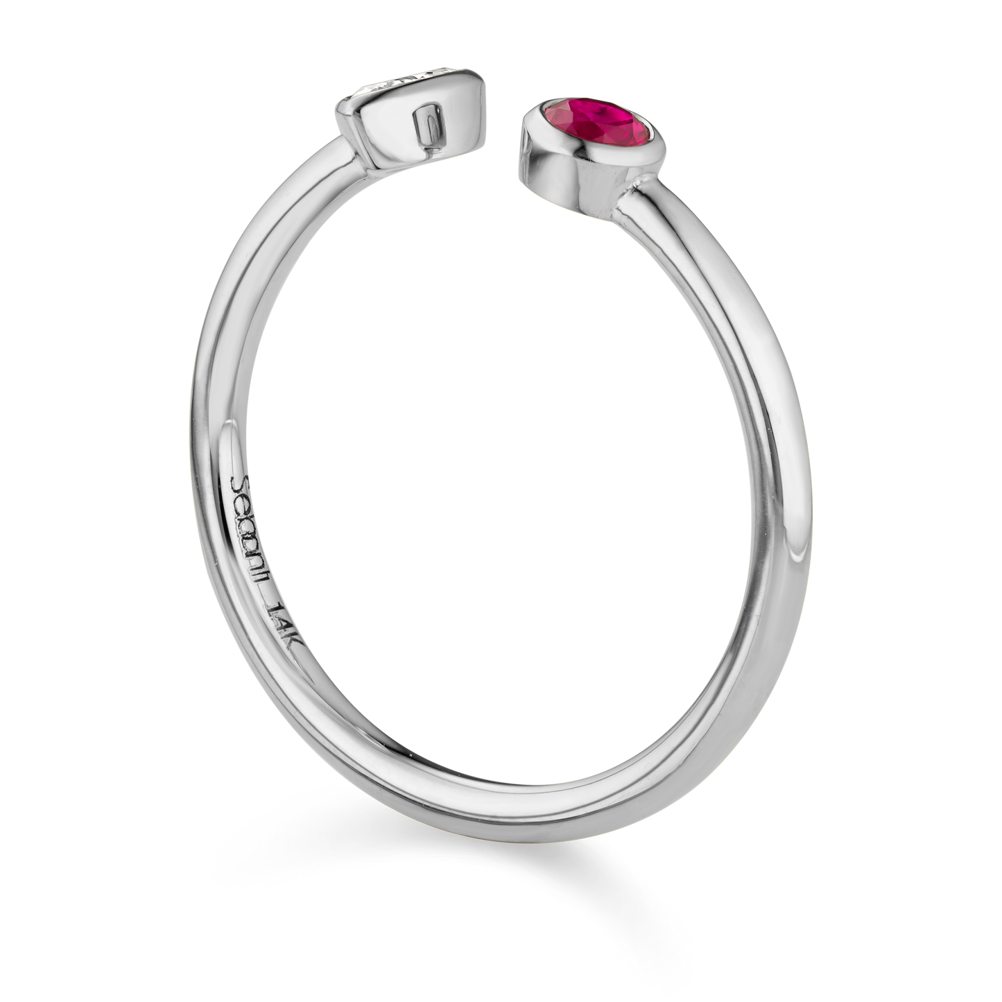 Two Stone Wrap Ring Ruby