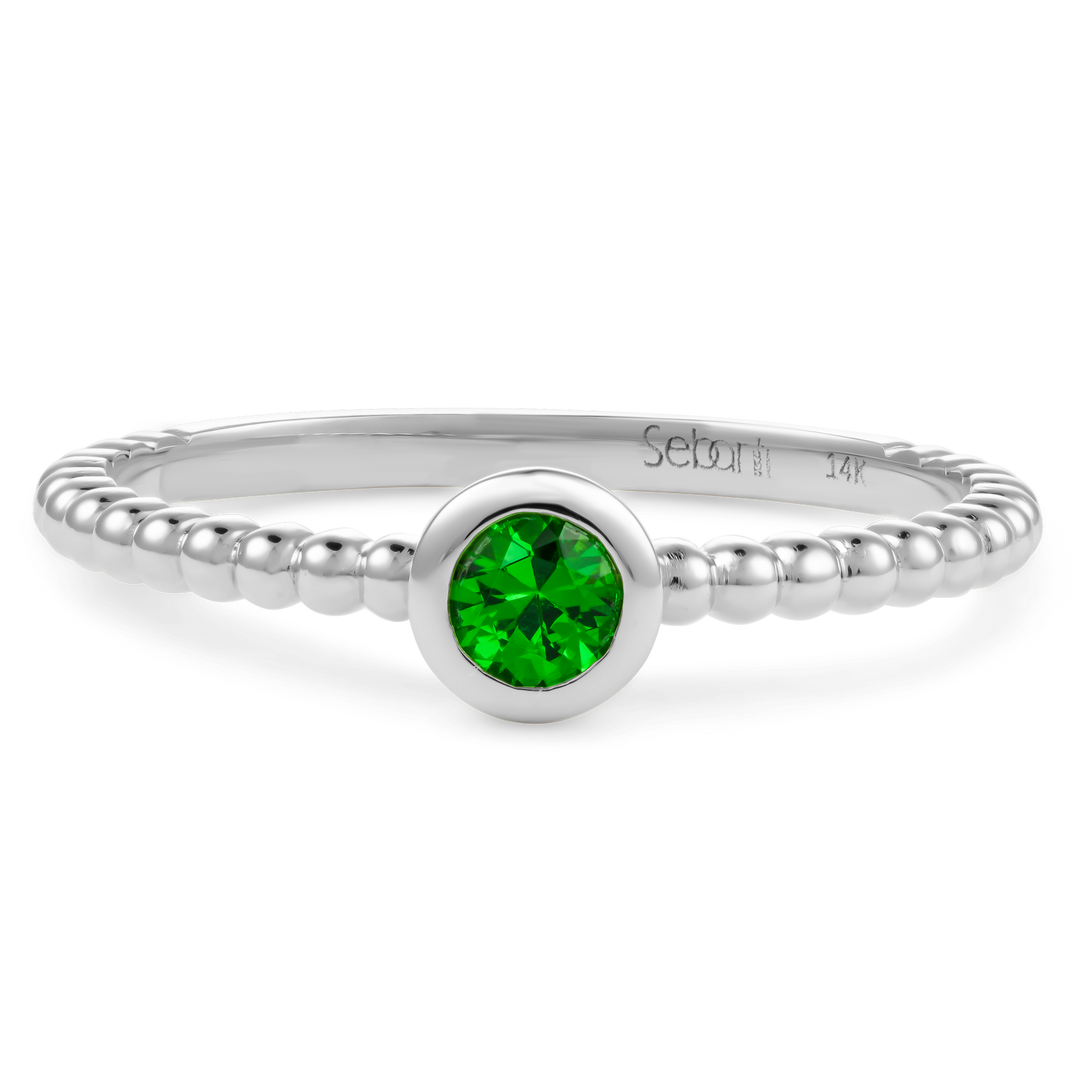 Tsavorite Stackable Ring