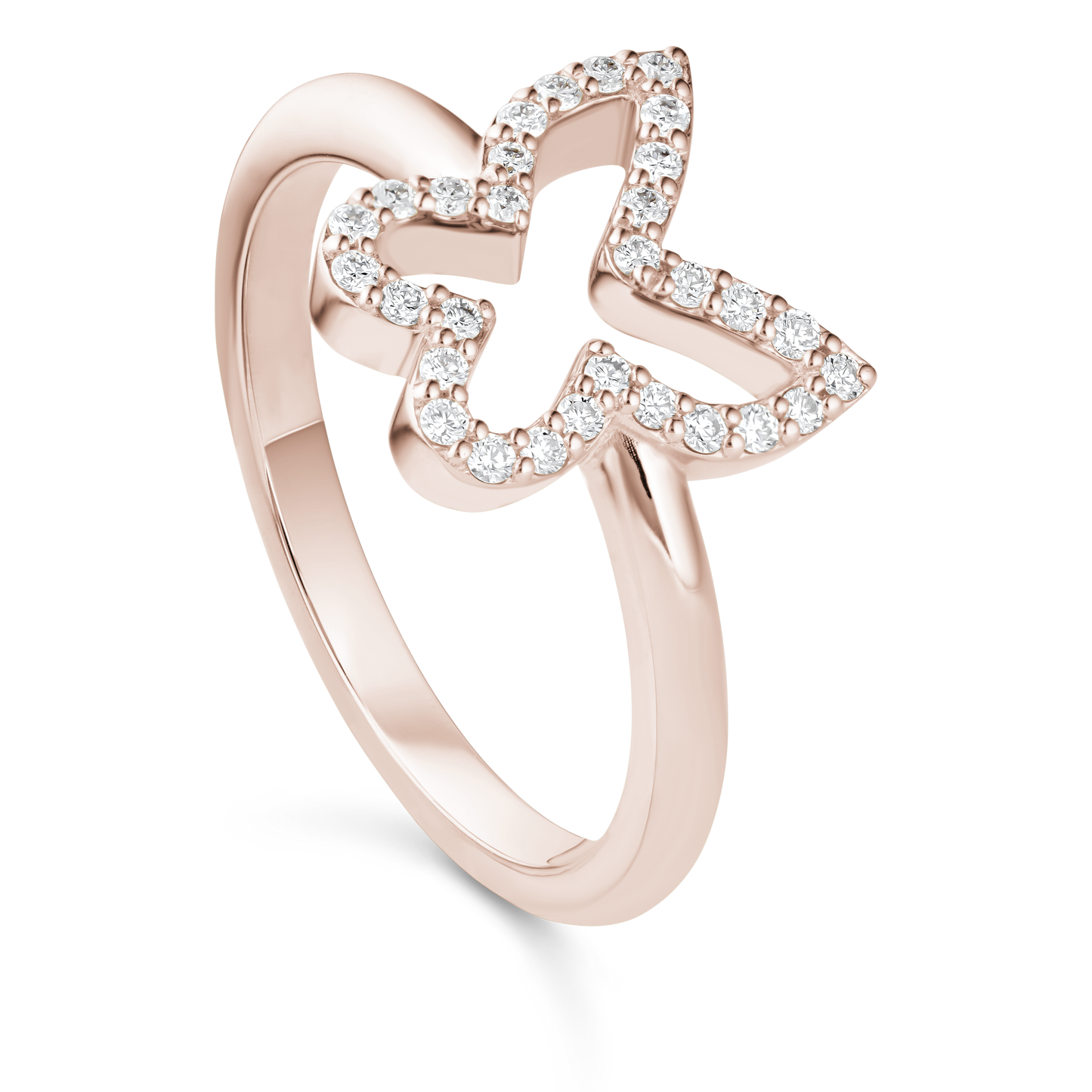 Butterfly Shape Diamond Ring