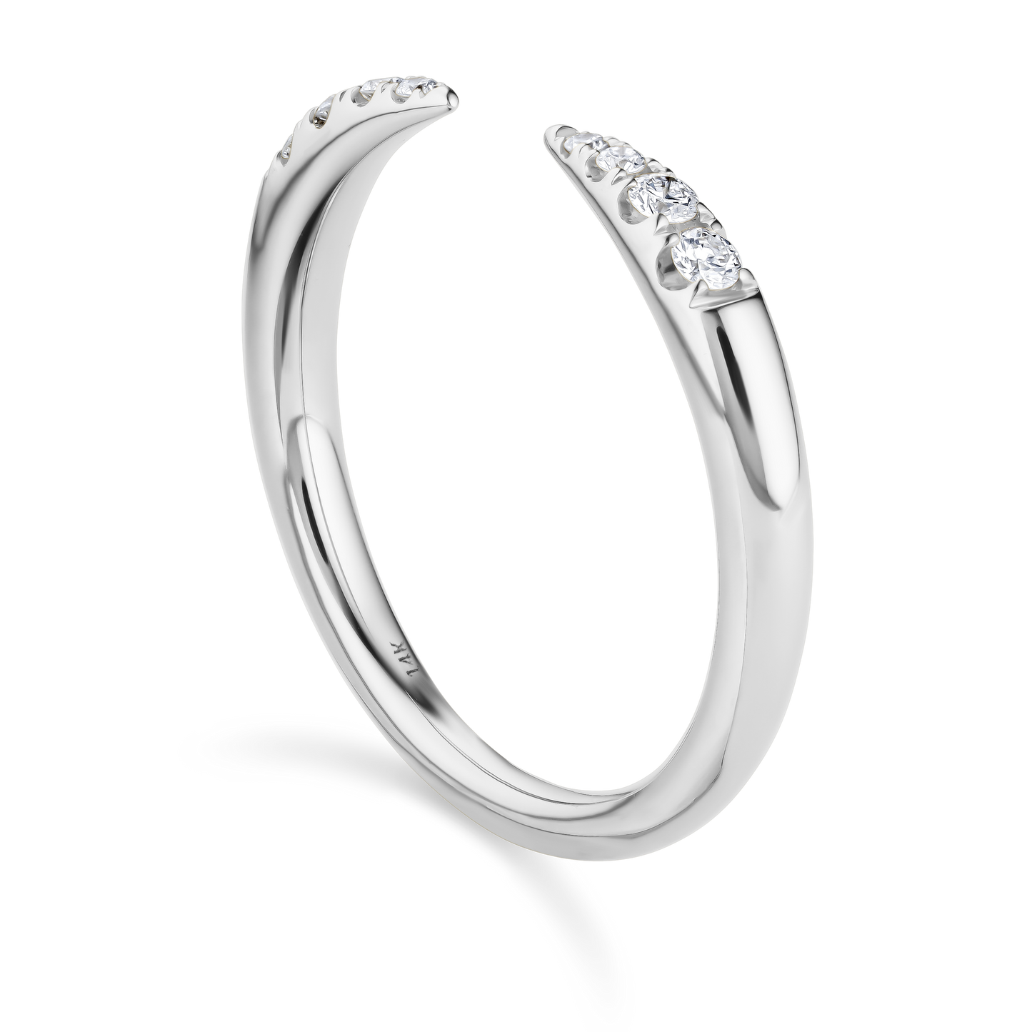Open Diamond Stackable Band