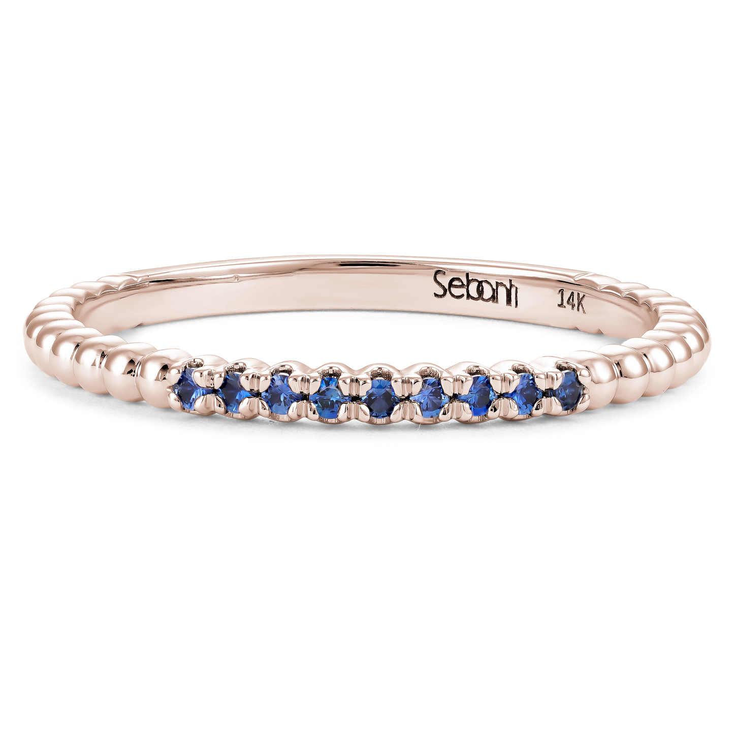 Blue Sapphire Stackable Ring 2
