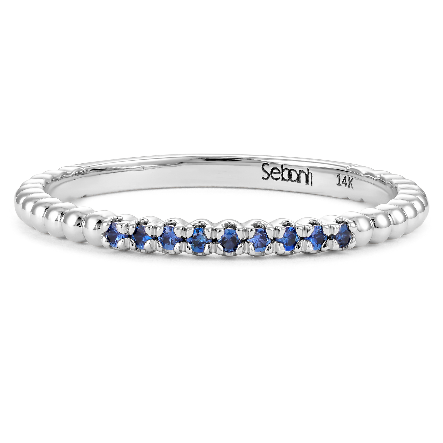 Blue Sapphire Stackable Ring 2