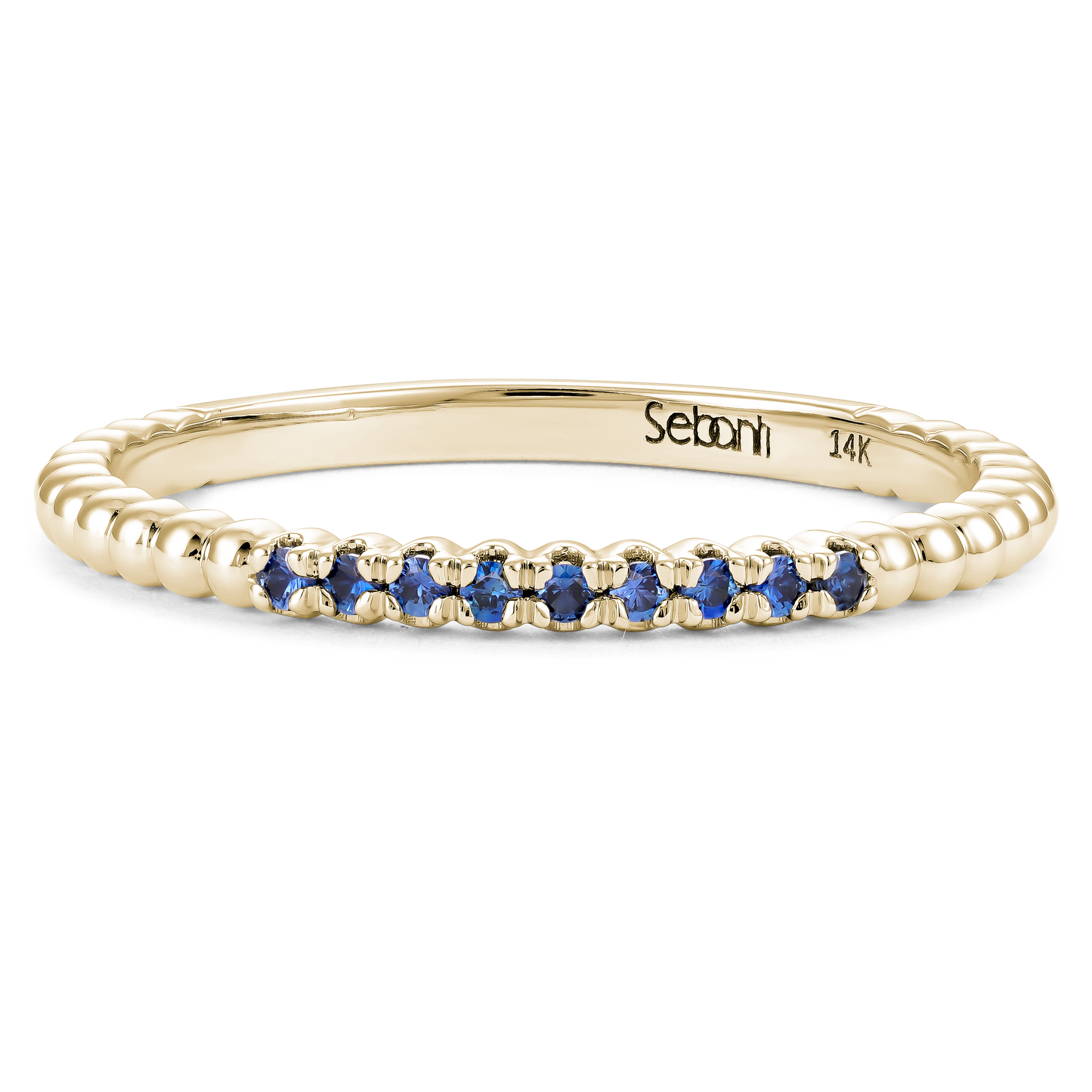 Blue Sapphire Stackable Ring 2