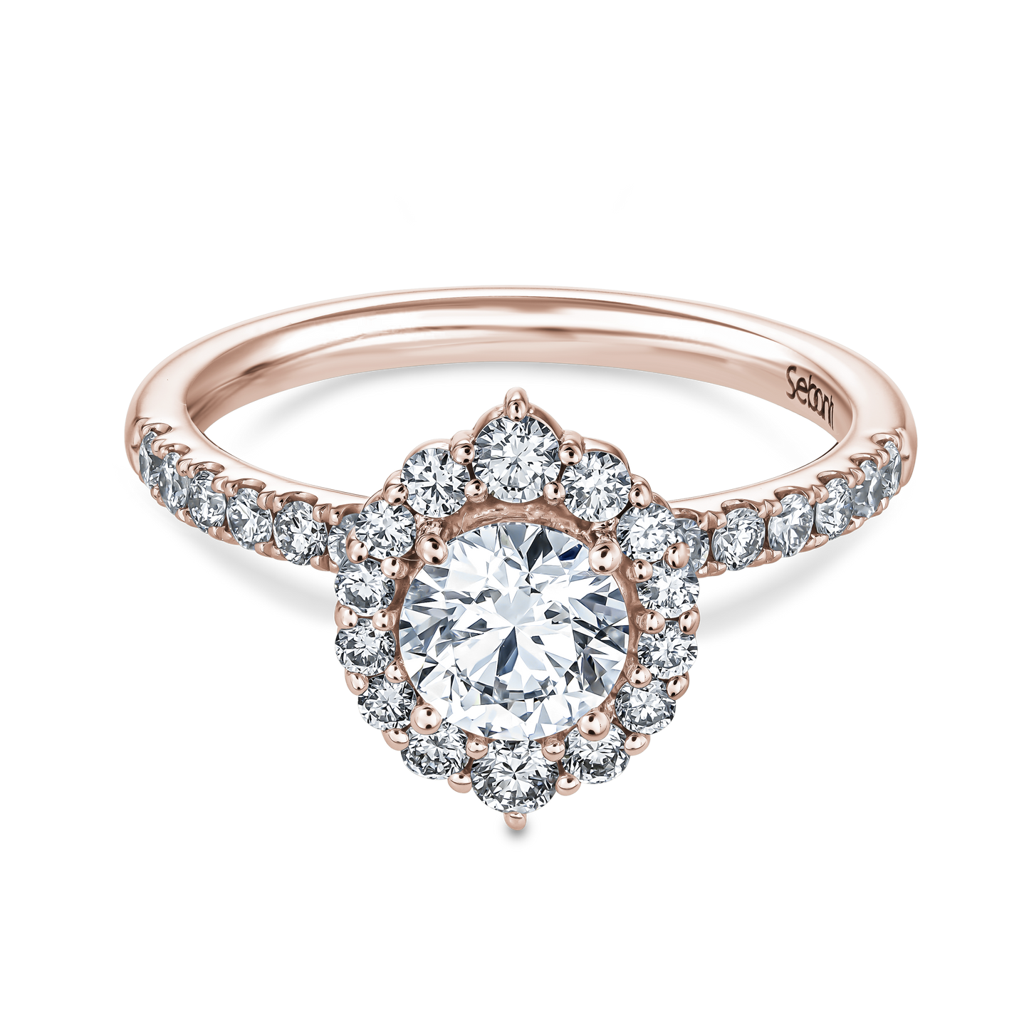 Halo Round Brilliant Engagement Ring