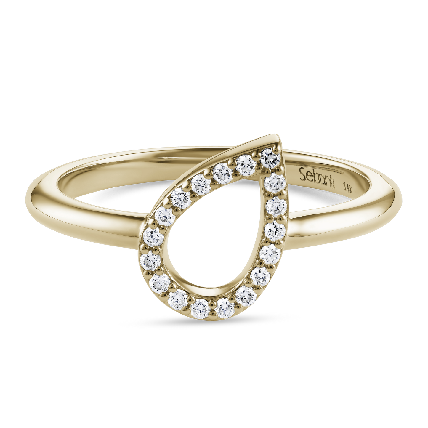 Tear Drop Diamond Ring