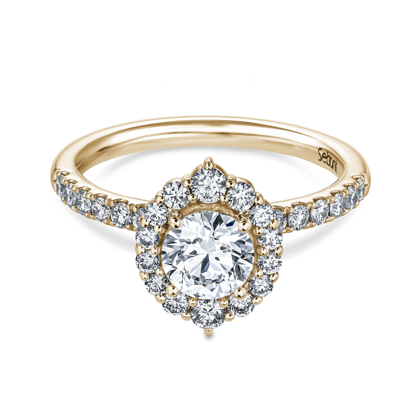 Halo Round Brilliant Engagement Ring