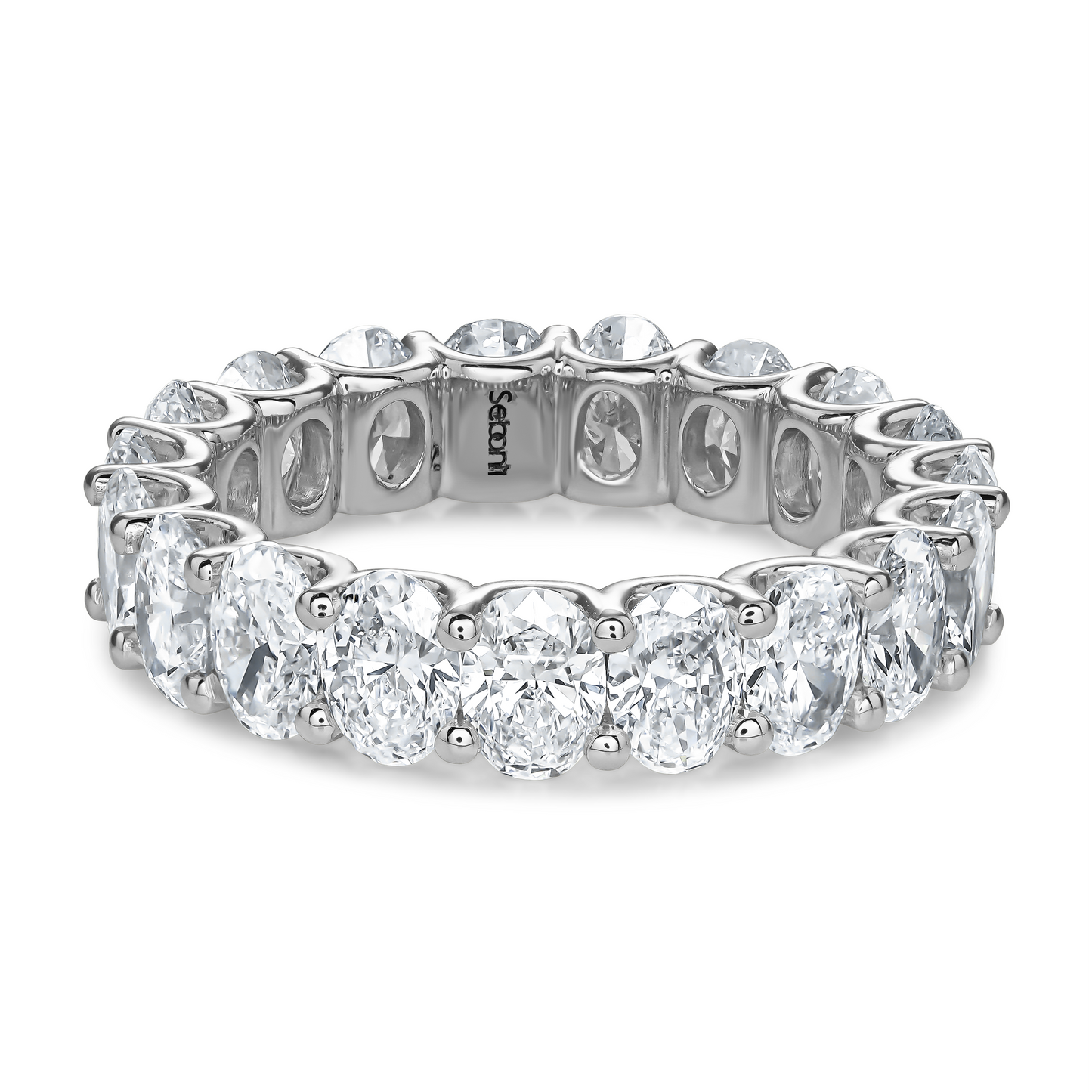 Oval Cut Diamond Eternity Band