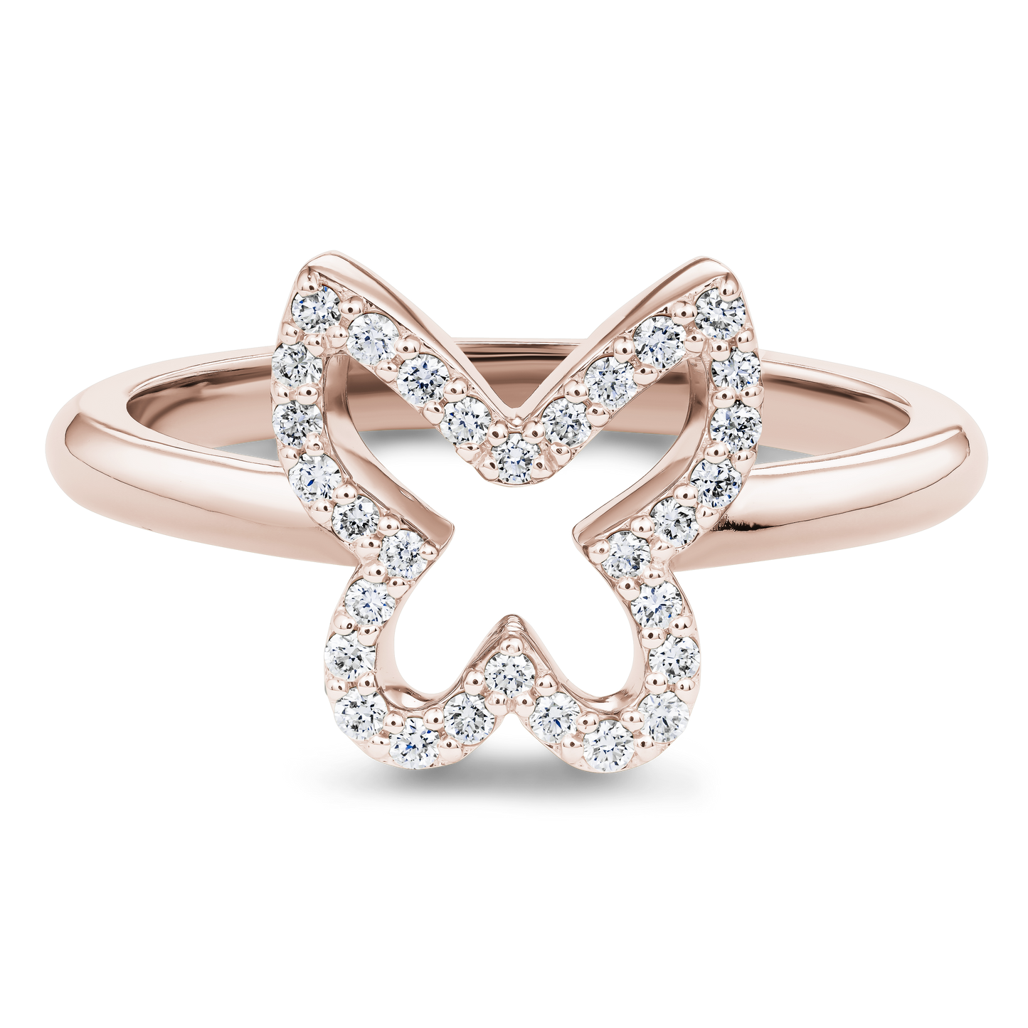 Butterfly Shape Diamond Ring