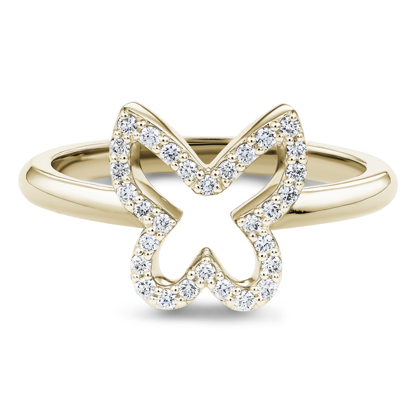 Butterfly Shape Diamond Ring