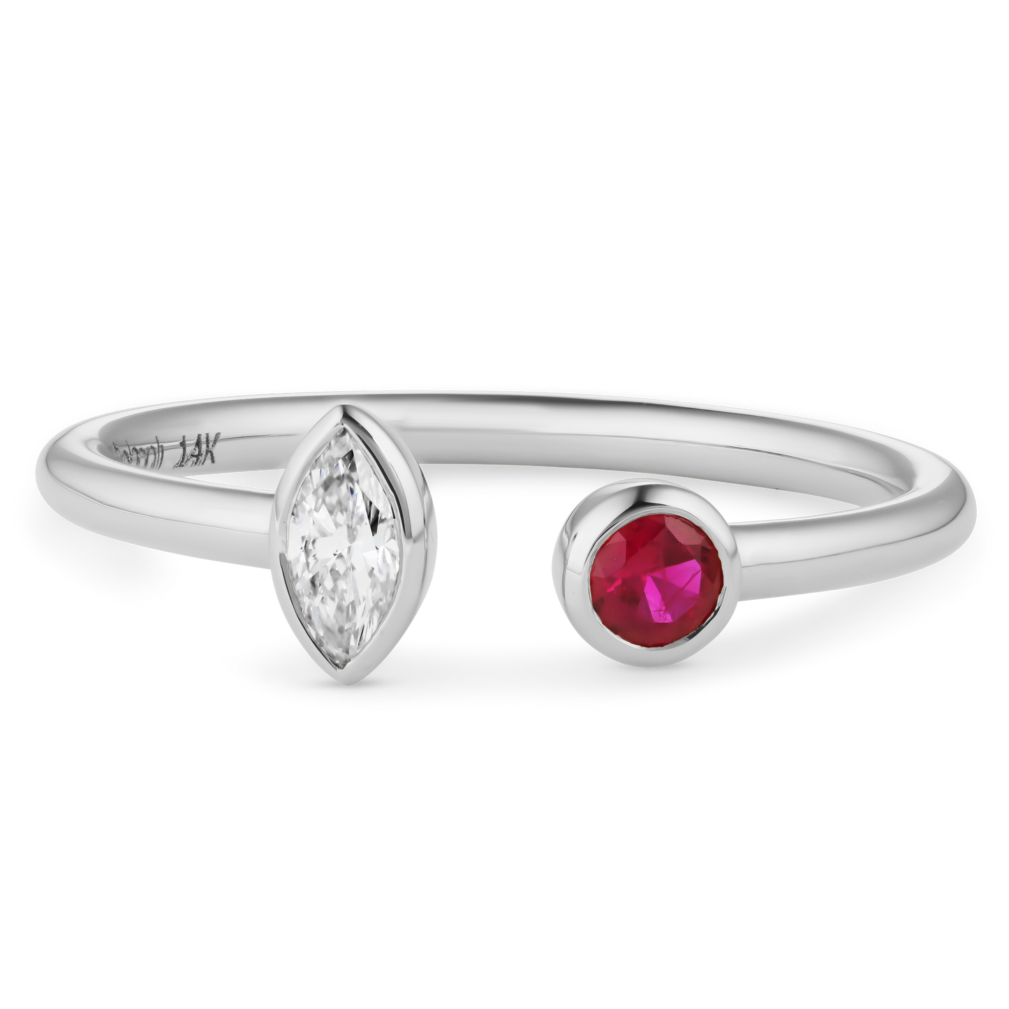 Two Stone Wrap Ring Ruby