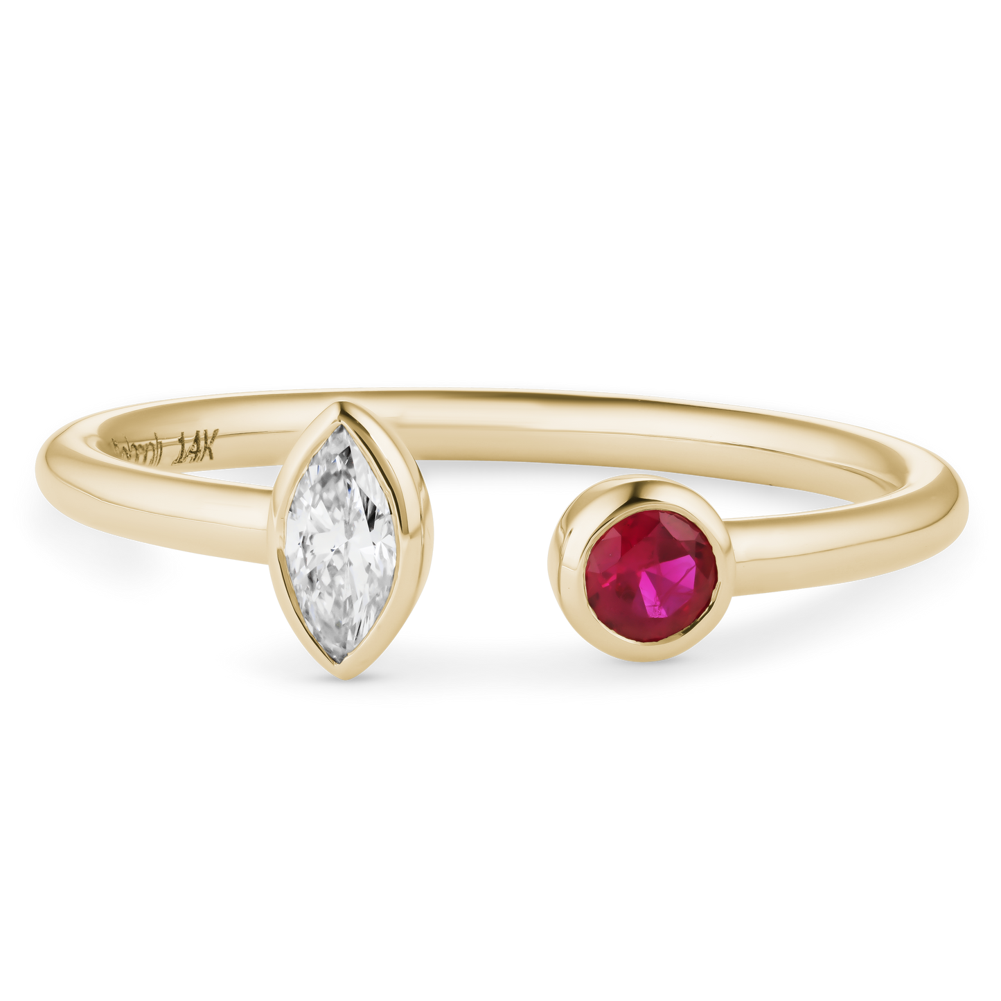Two Stone Wrap Ring Ruby
