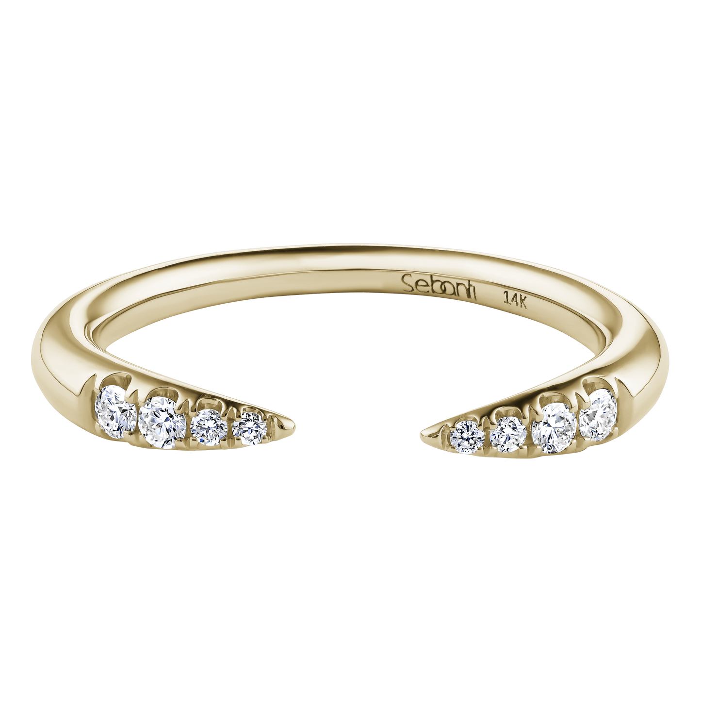 Open Diamond Stackable Band