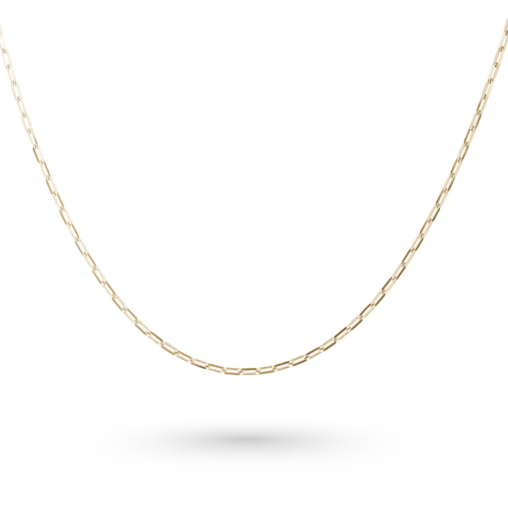 14K Paperclip Gold Chain