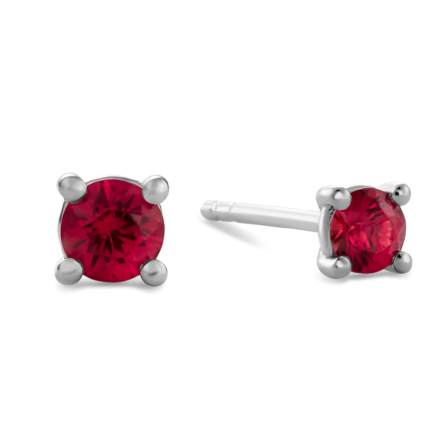 
                  
                    Four Prong Ruby Stud Earrings
                  
                