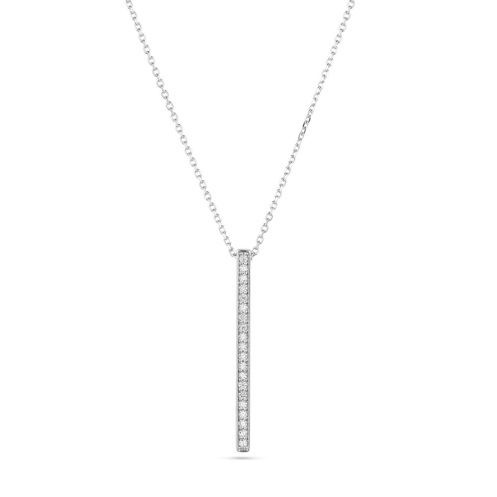 Diamond Vertical Bar Necklace